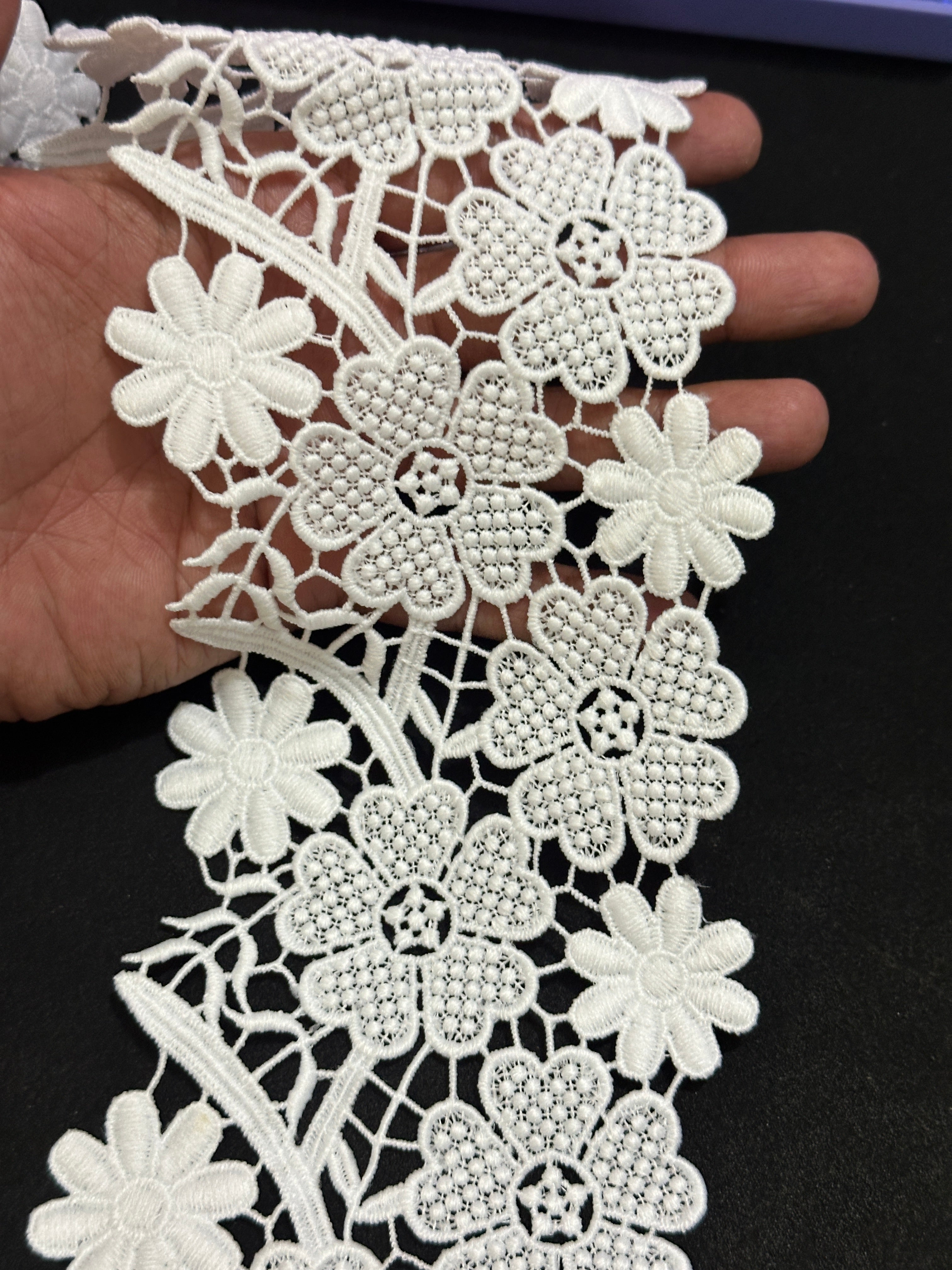 🌿 Designer 3D Milky Lace - ( L468 )