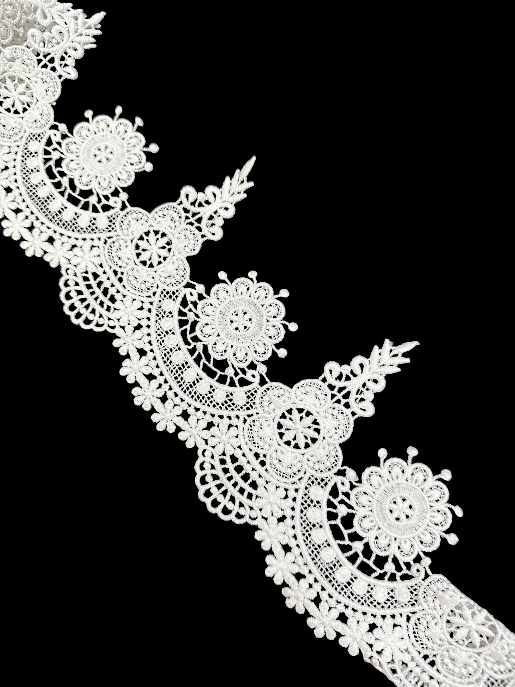 🌿 Designer 3D Milky Lace - ( L469 )