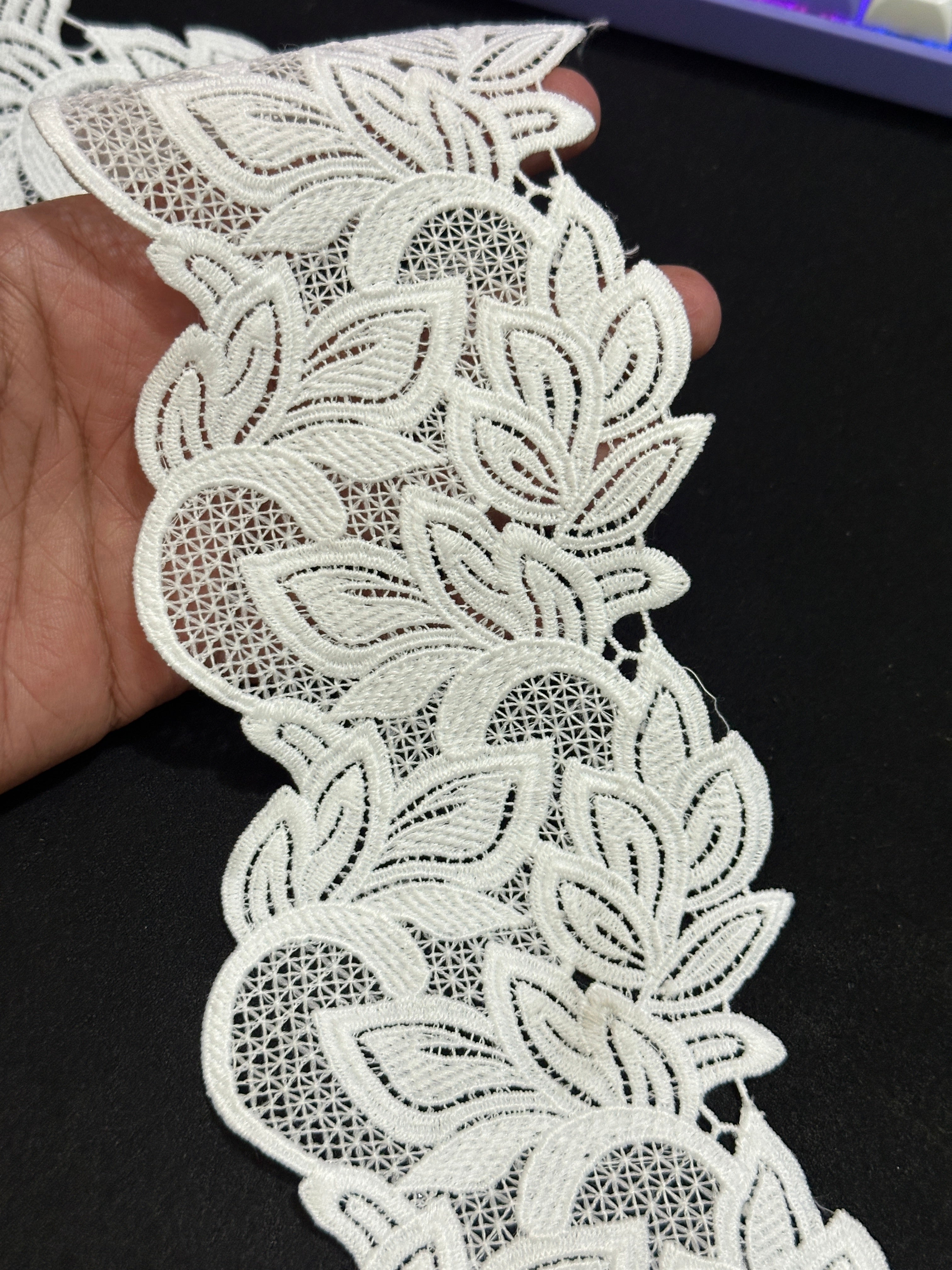 🌿 Designer 3D Milky Lace - ( L471 )