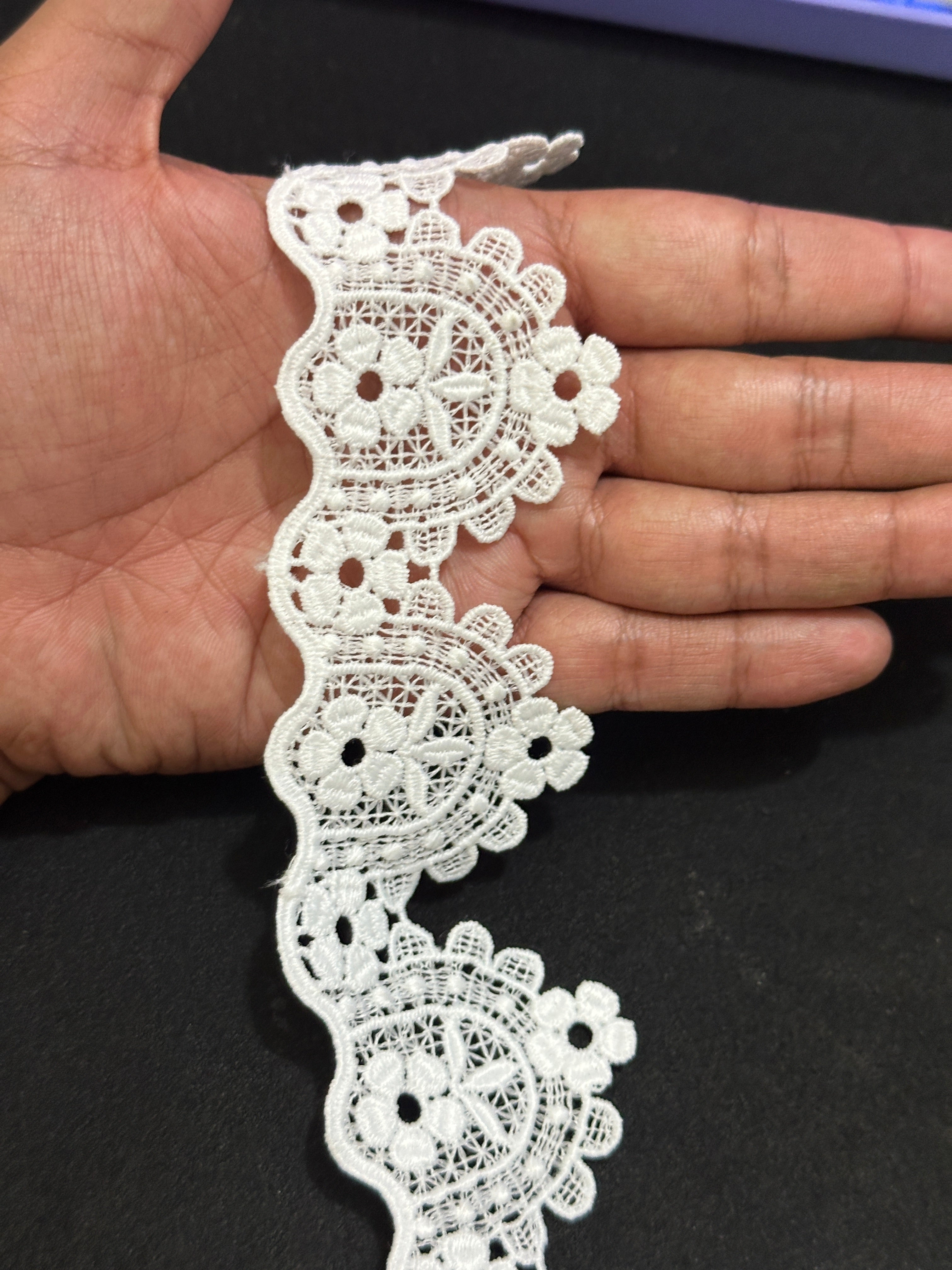 🌿 Designer 3D Milky Lace - ( L473 )