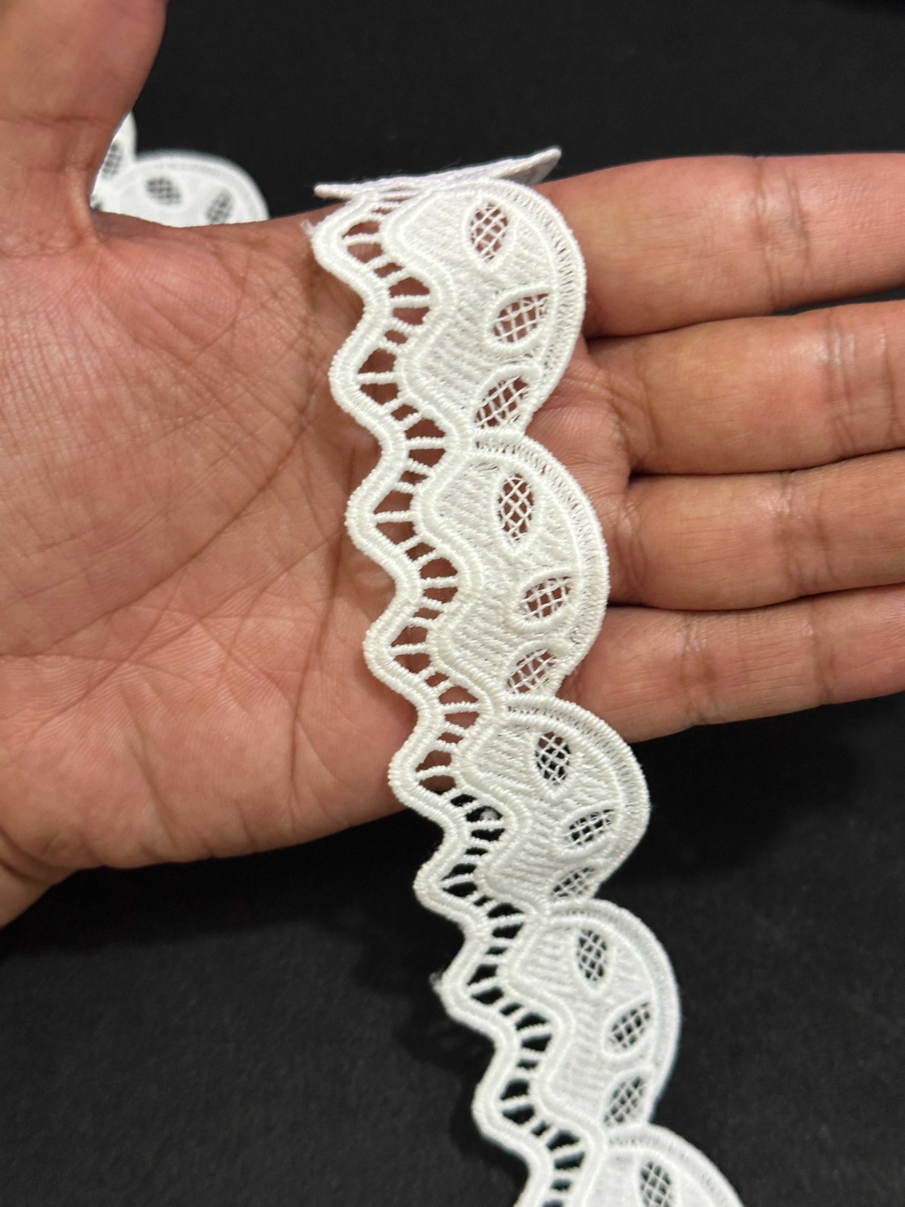 🌿 Designer 3D Milky Lace - ( L474 )