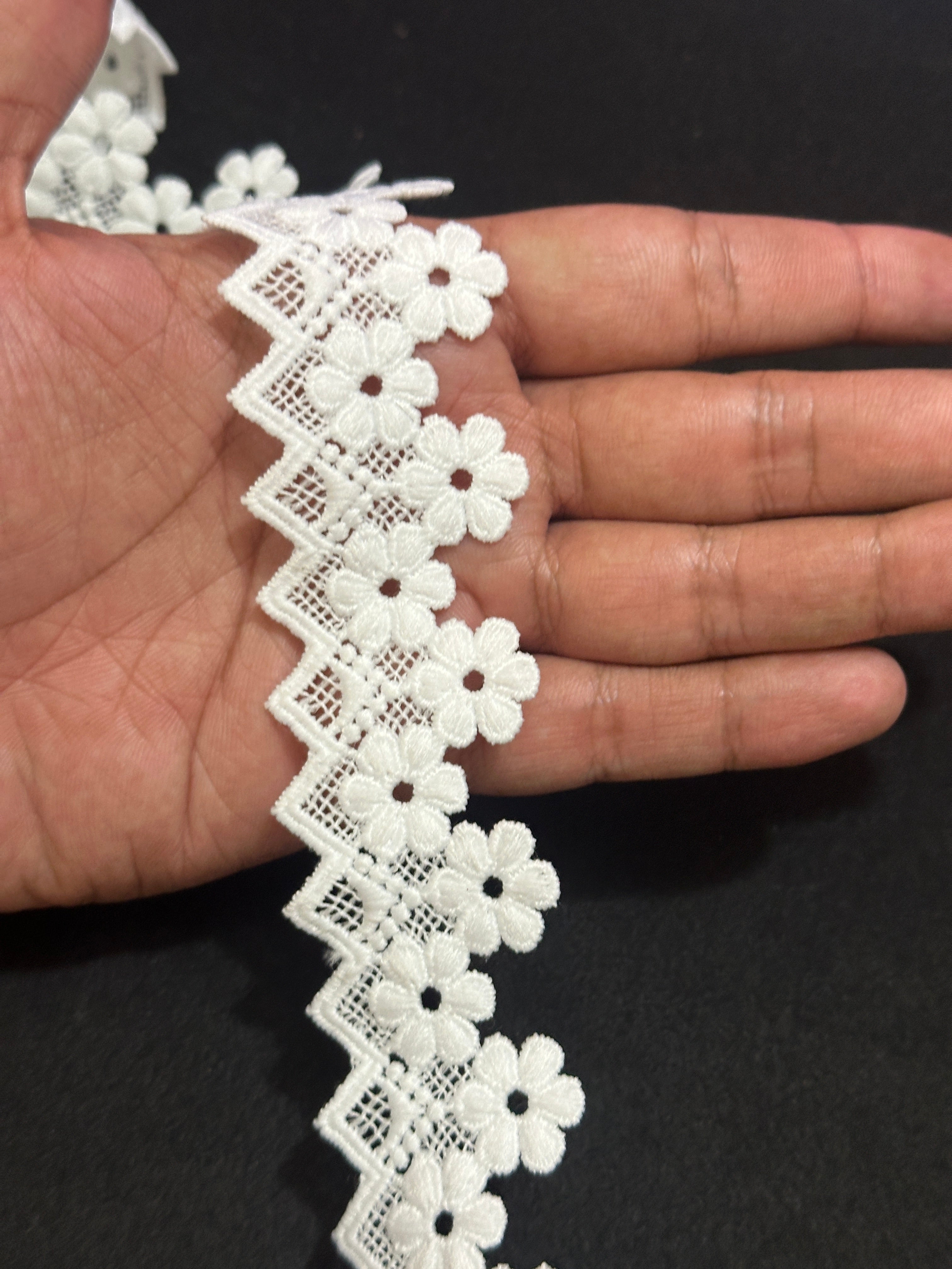 🌿 Designer 3D Milky Lace - ( L477 )