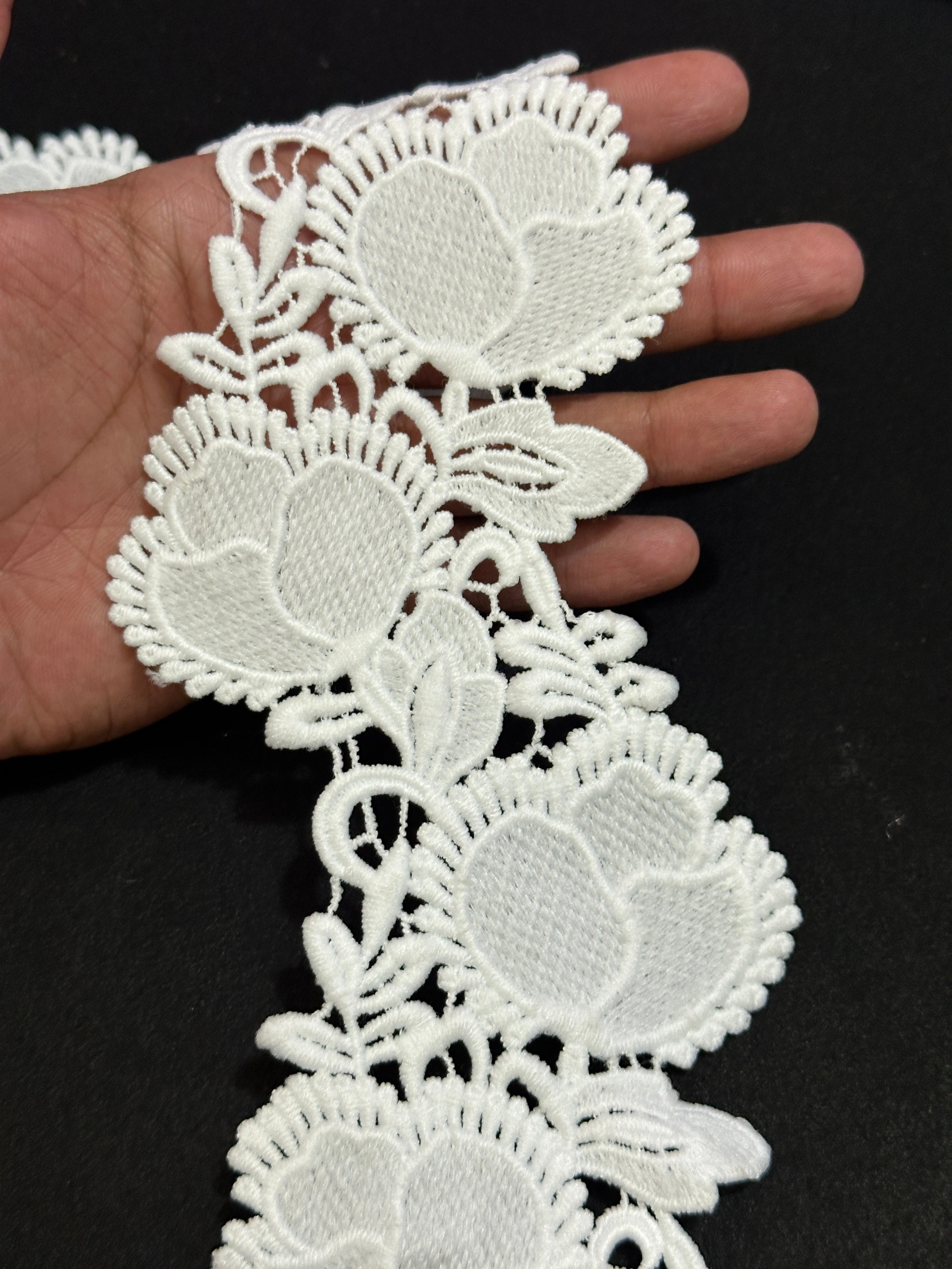 🌿 Designer 3D Milky Lace - ( L478 )
