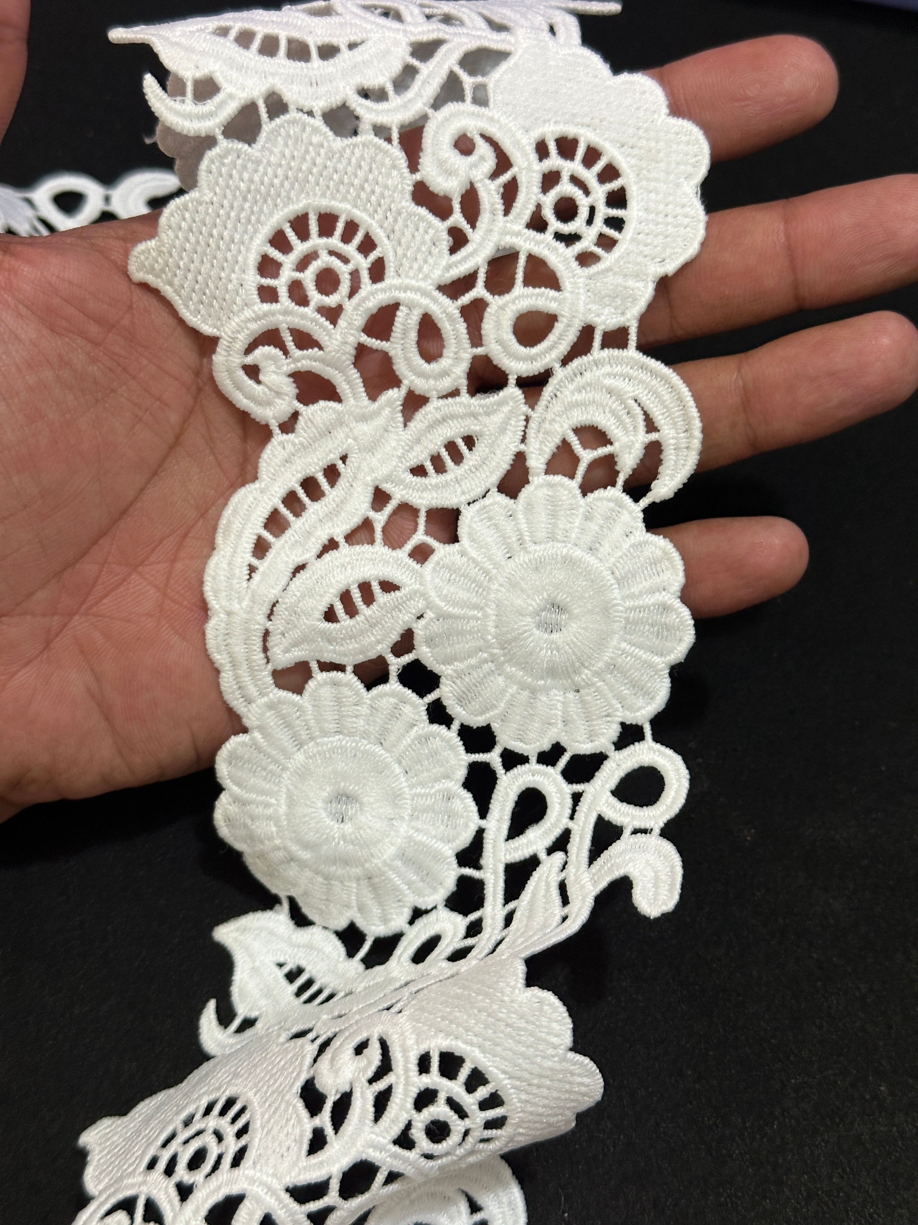 🌿 Designer 3D Milky Lace - ( L480 )