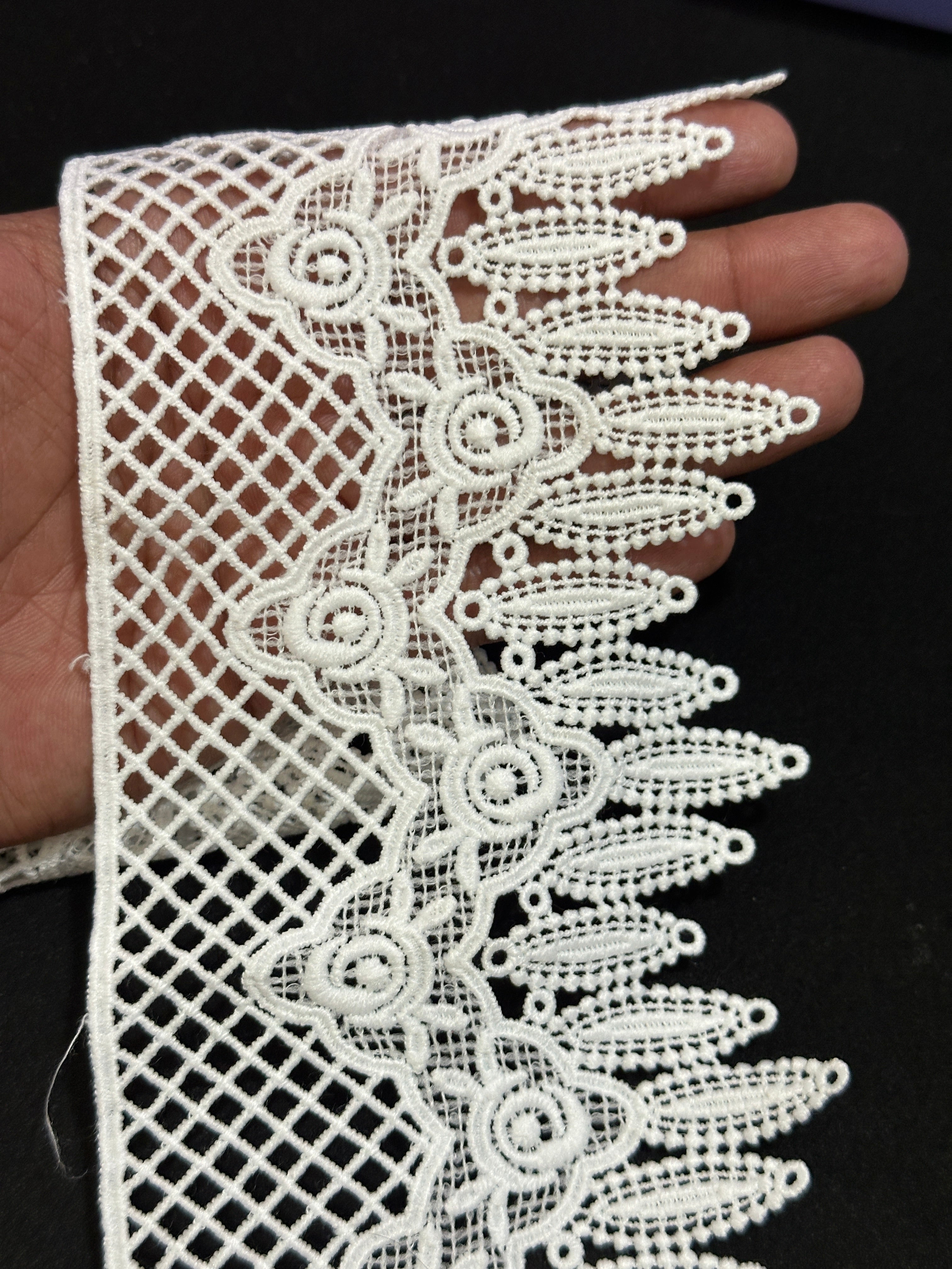 🌿 Designer 3D Milky Lace - ( L481 )