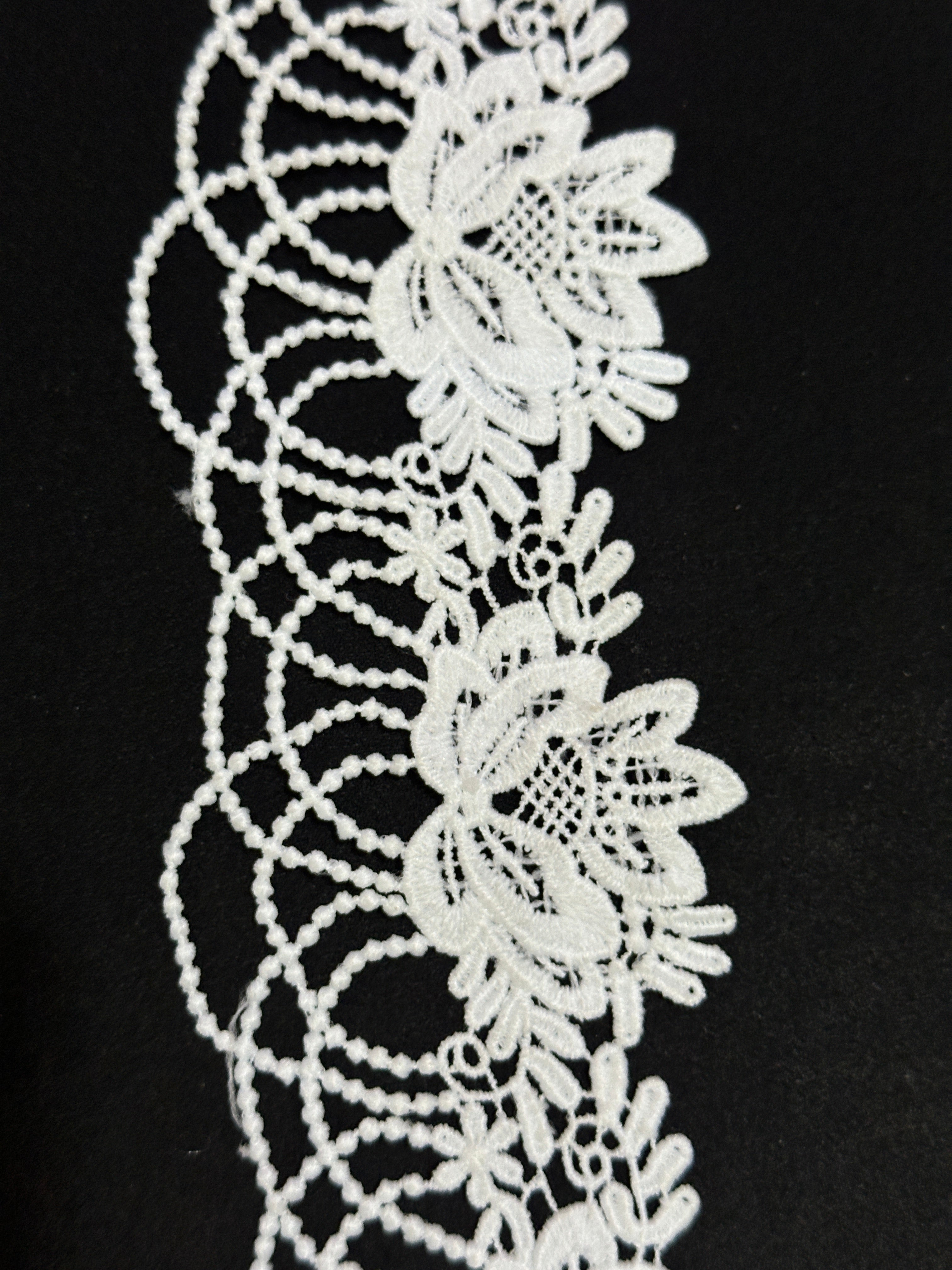 🌿 Designer 3D Milky Lace - ( L482 )