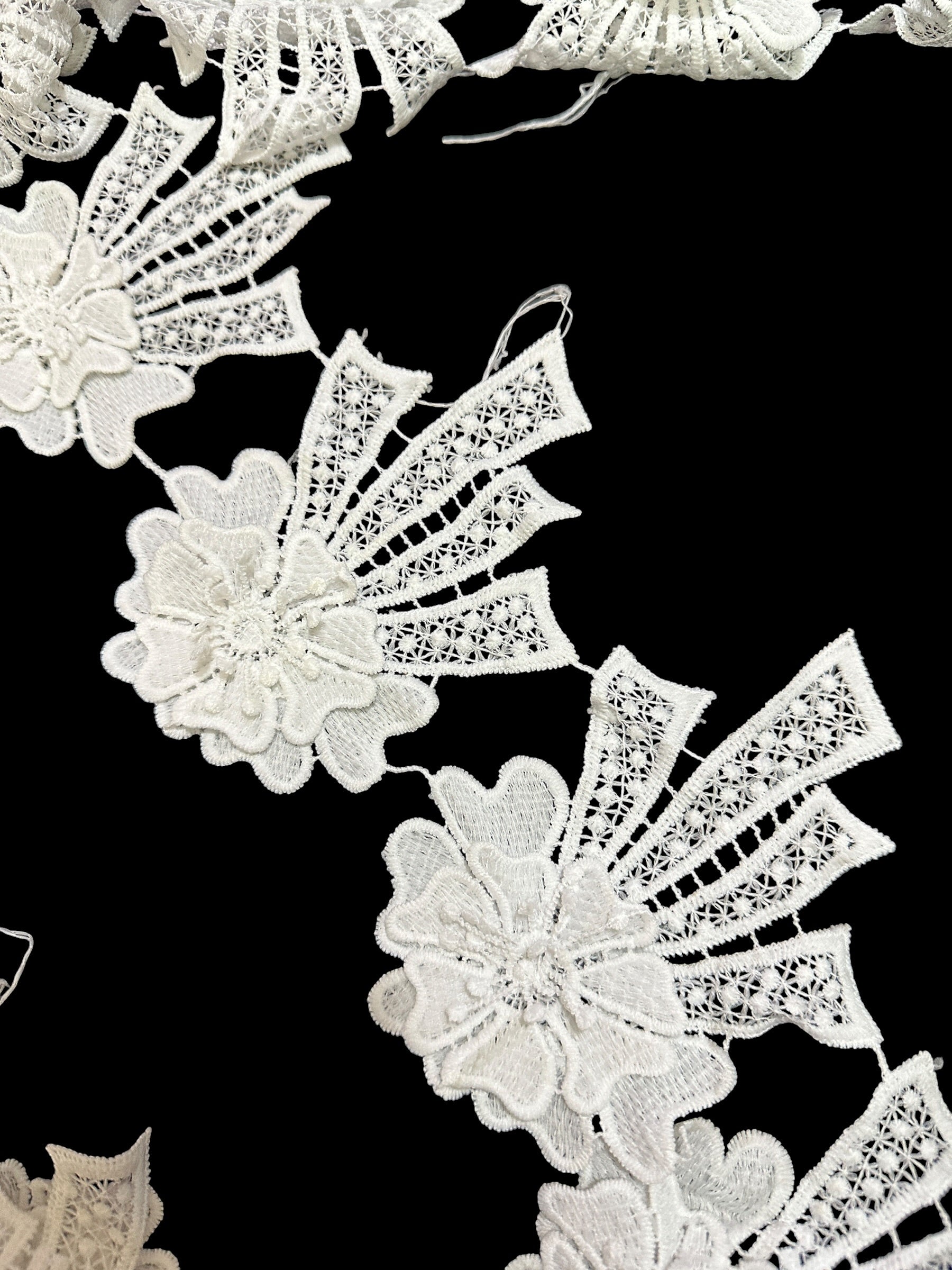 🌿 Designer 3D Milky Lace - ( L483 )
