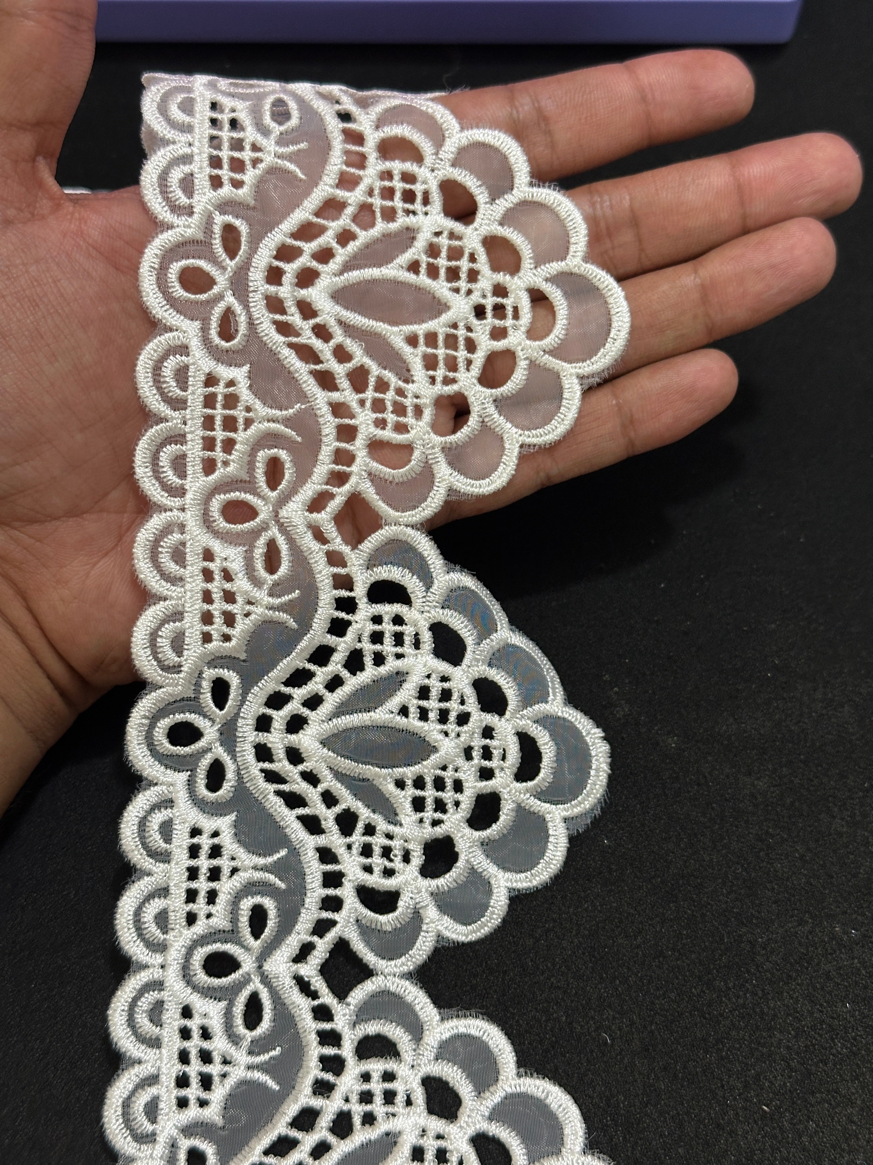 🌿Designer Border Lace – Elegant Floral Pattern ( L462 )