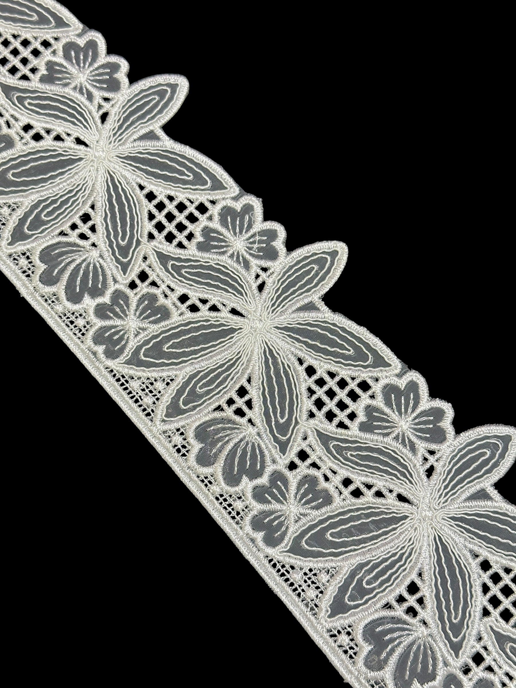 🌿Designer  Border Lace – Elegant Floral Pattern ( L463 )