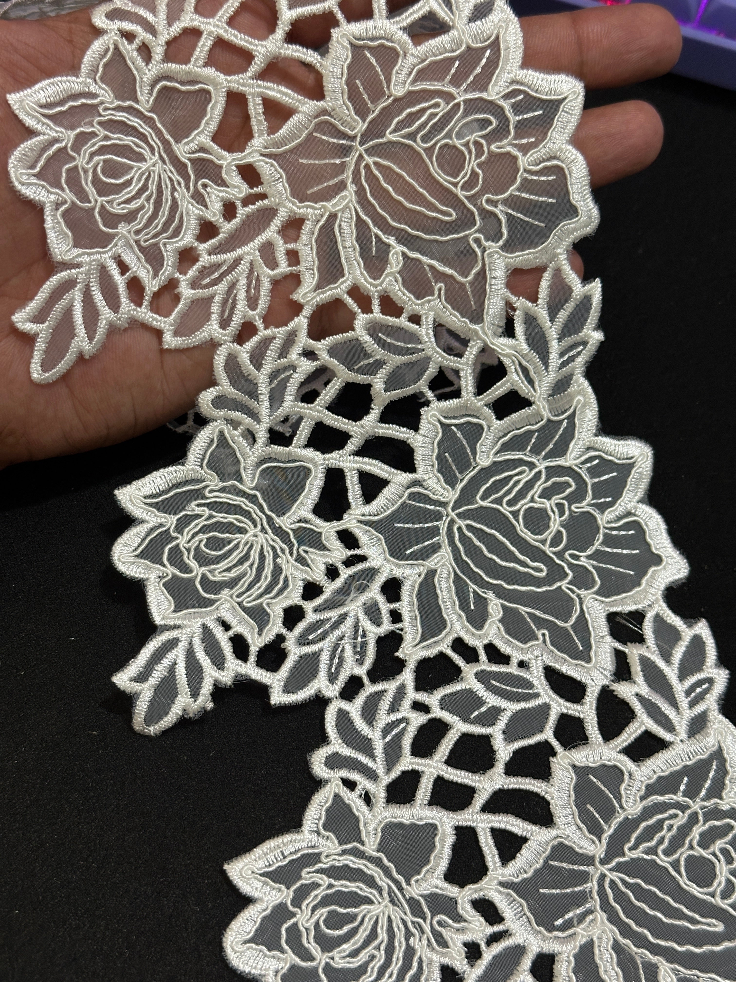 🌿Designer Border Lace – Elegant Floral Pattern ( L460 )