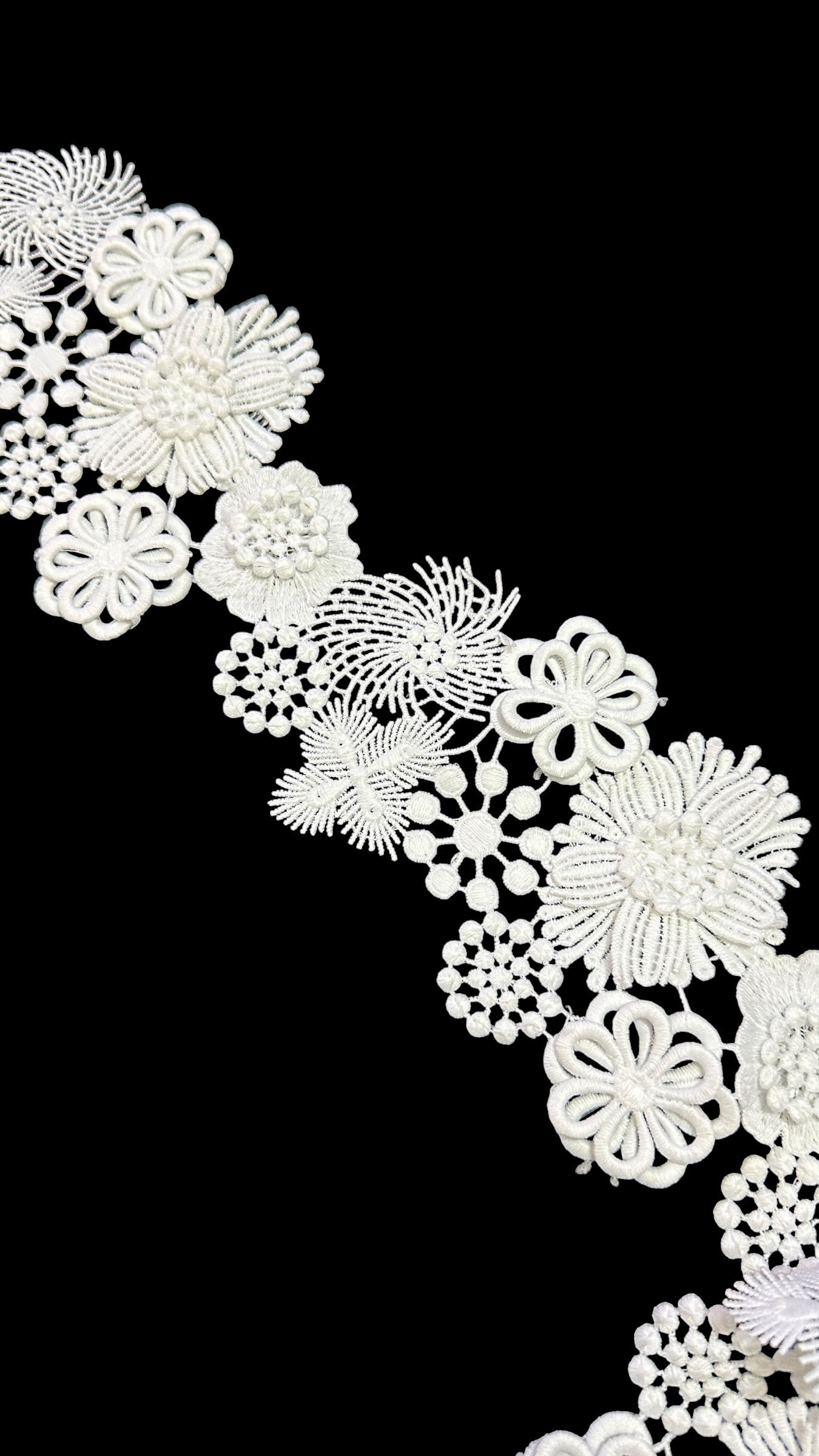 🌿 Designer 3D Milky Lace - ( L485 )