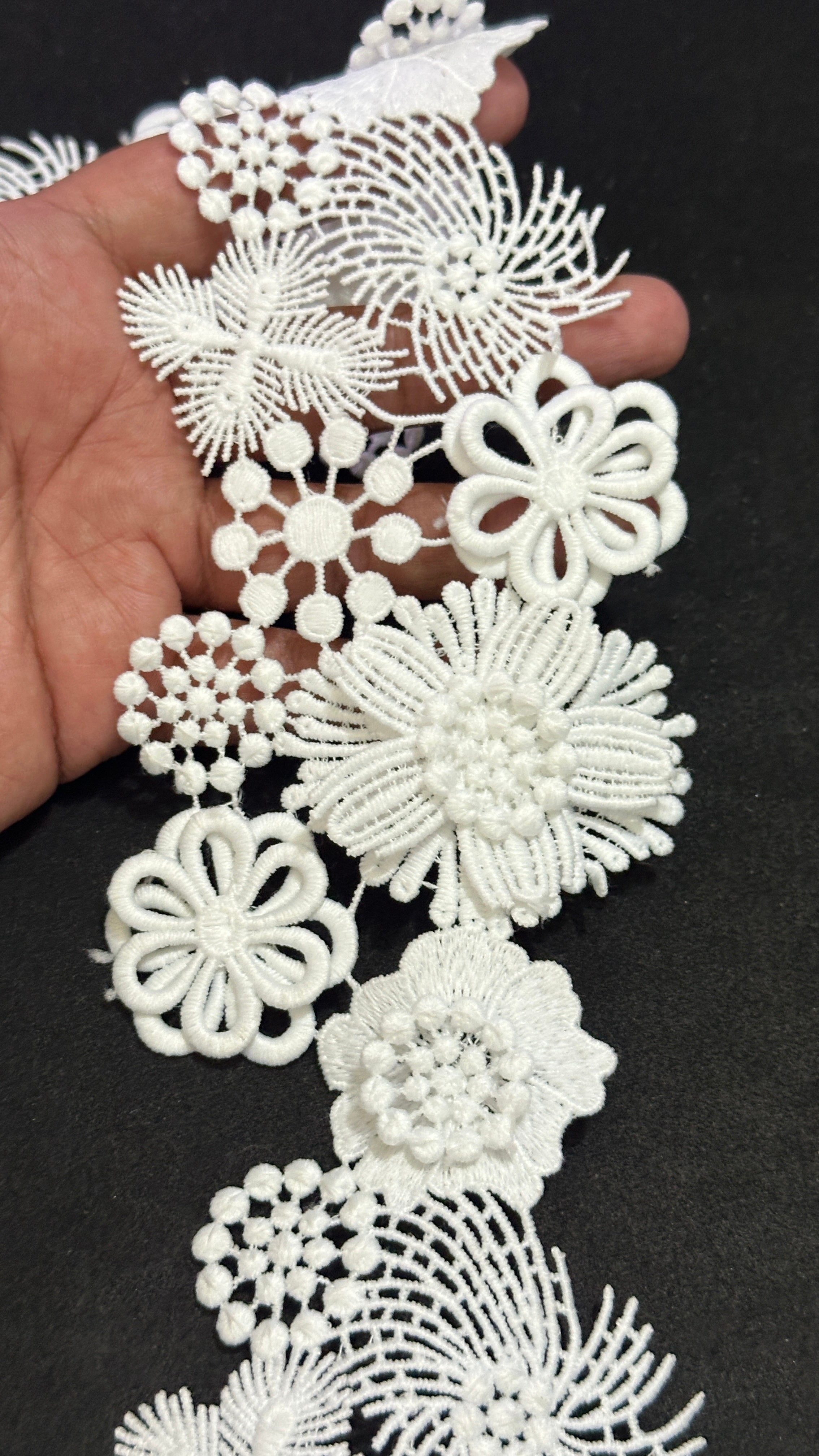 🌿 Designer 3D Milky Lace - ( L485 )