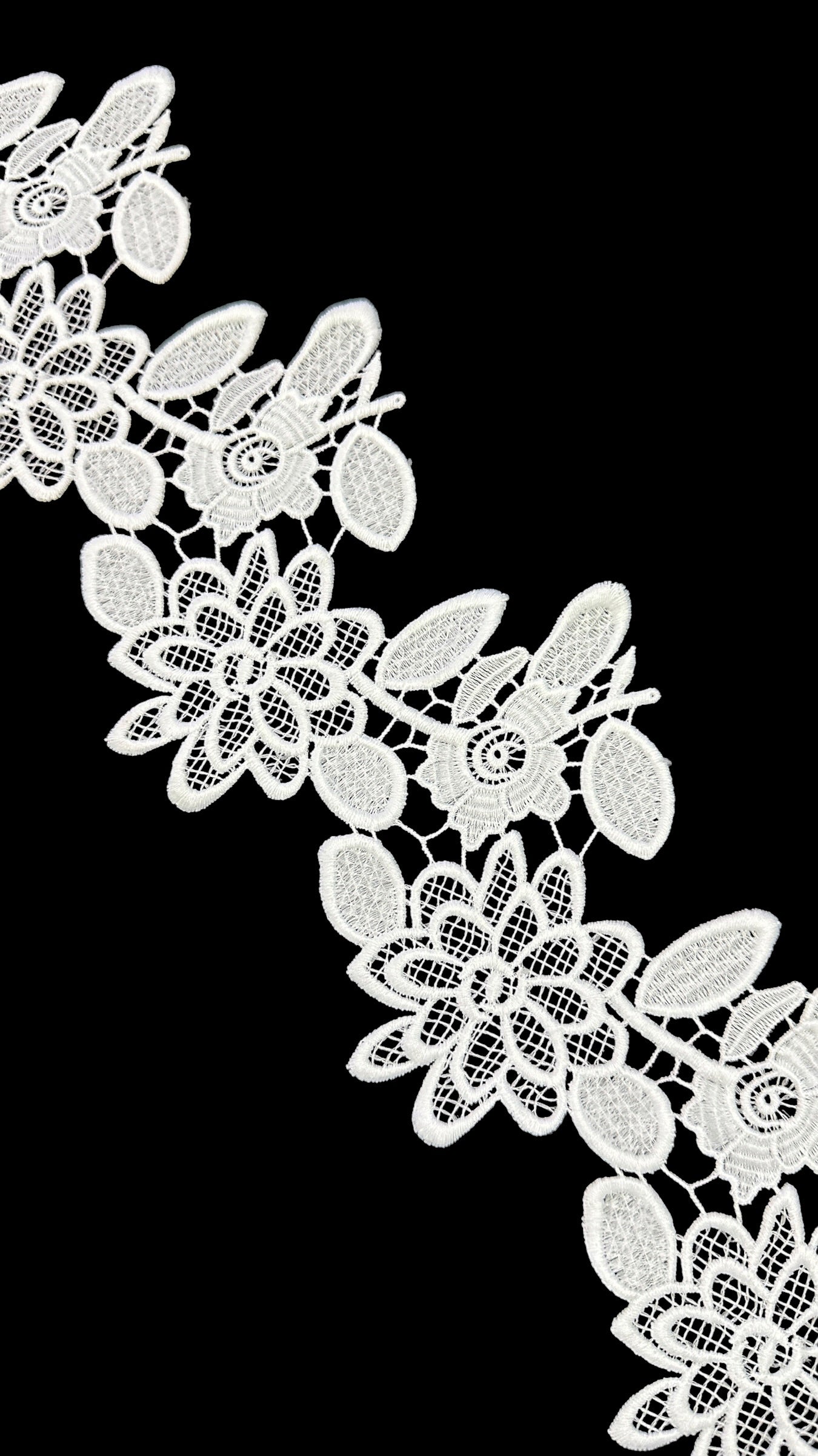 🌿 Designer 3D Milky Lace - ( L486 )