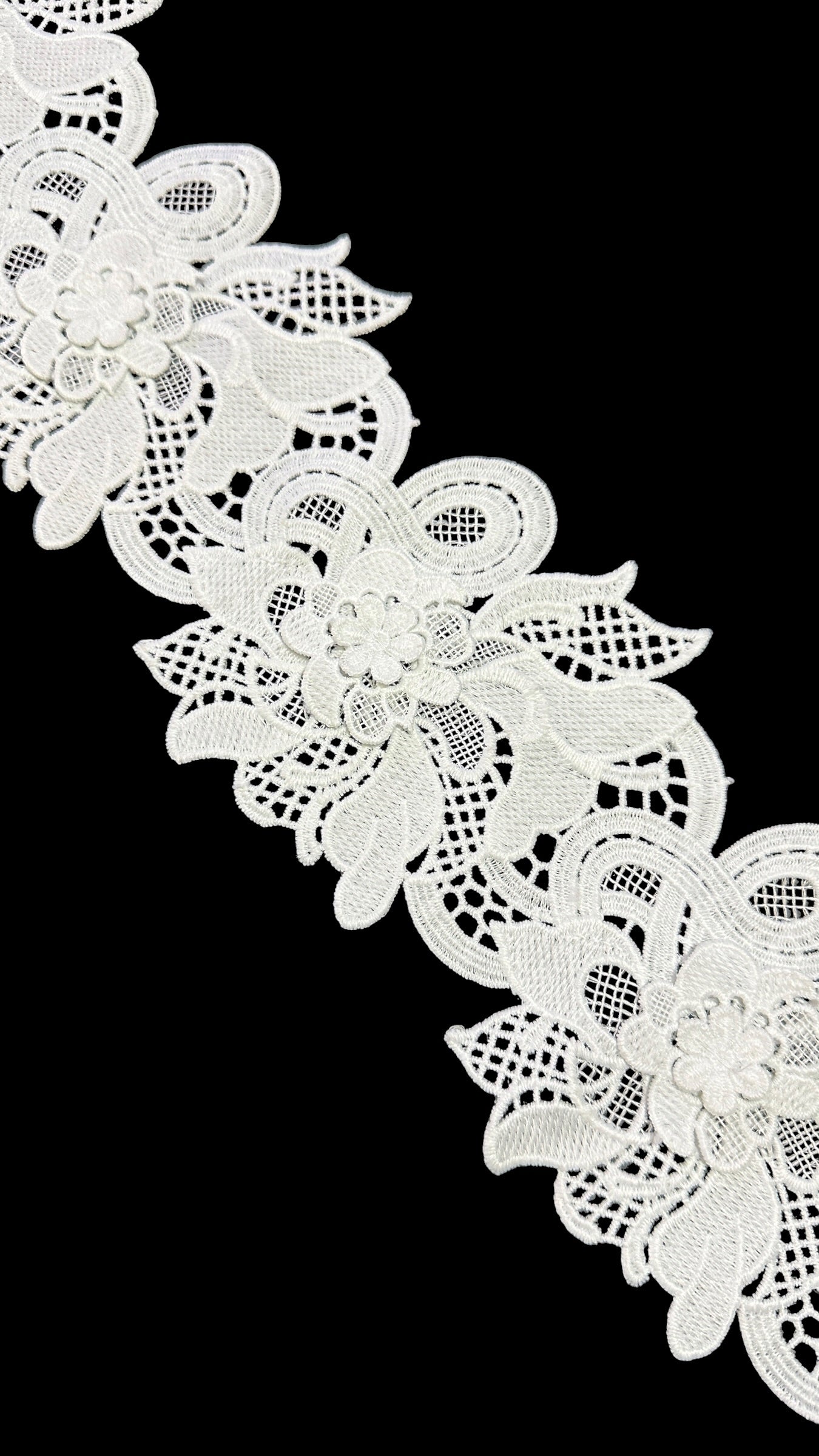 🌿 Designer 3D Milky Lace - ( L487 )