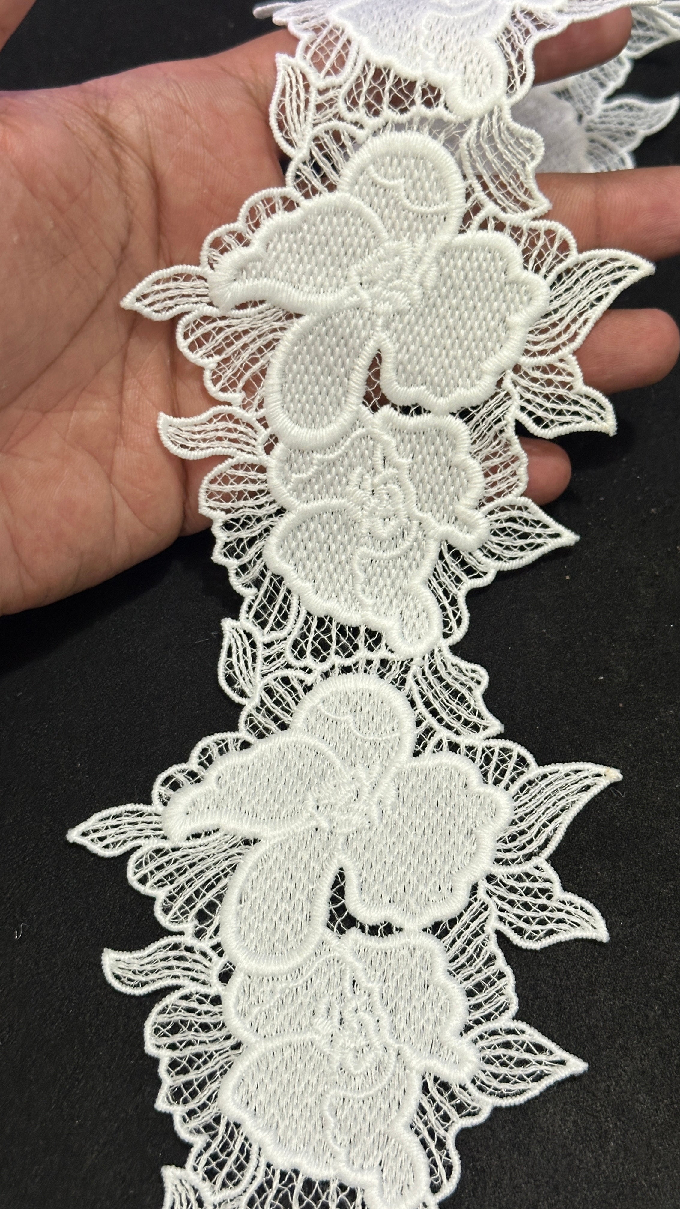 🌿 Designer 3D Milky Lace - ( L488 )