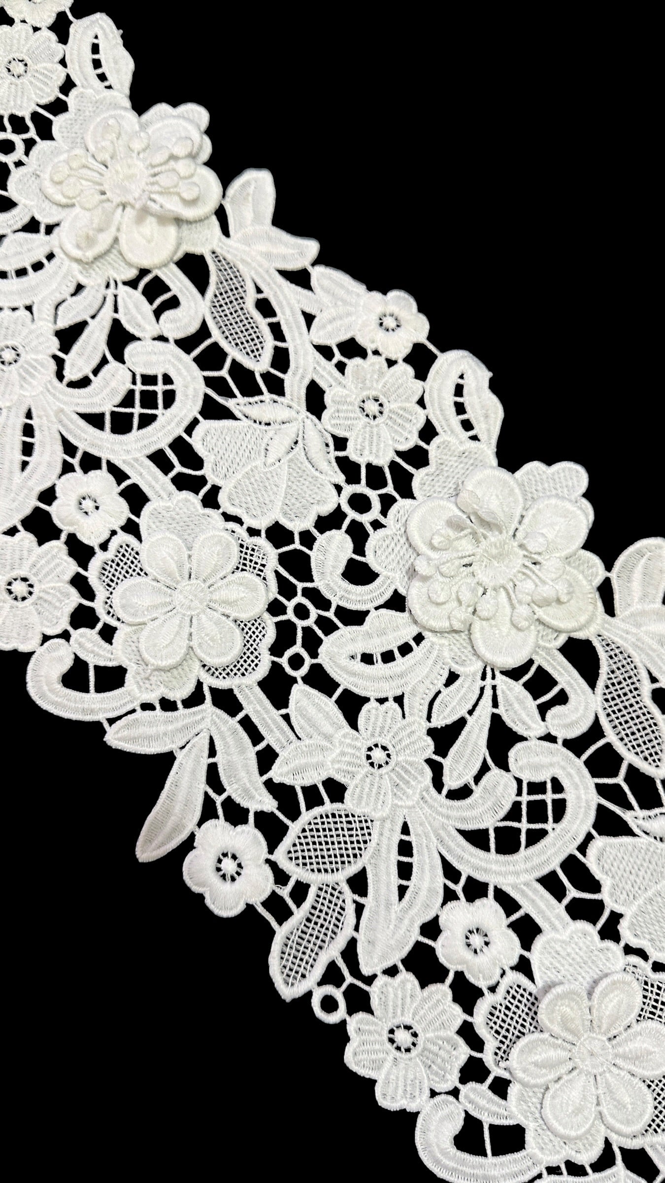 🌿 Designer 3D Milky Lace - ( L489 )