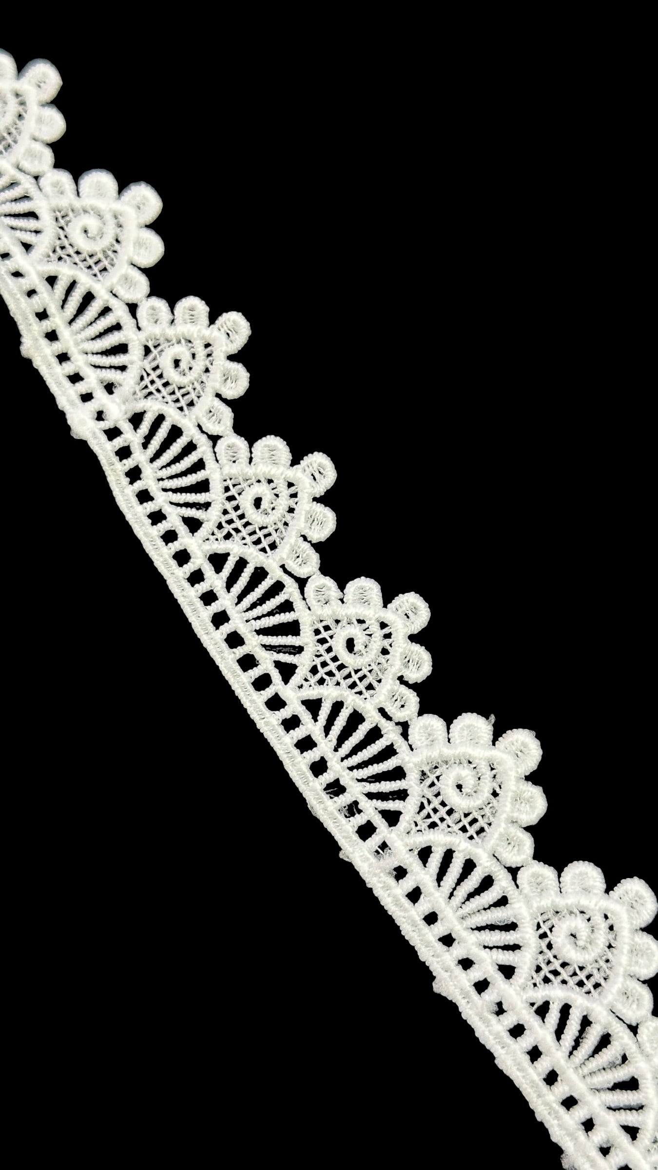 🌿Milky Lace / Dupatta Size - ( L494 )
