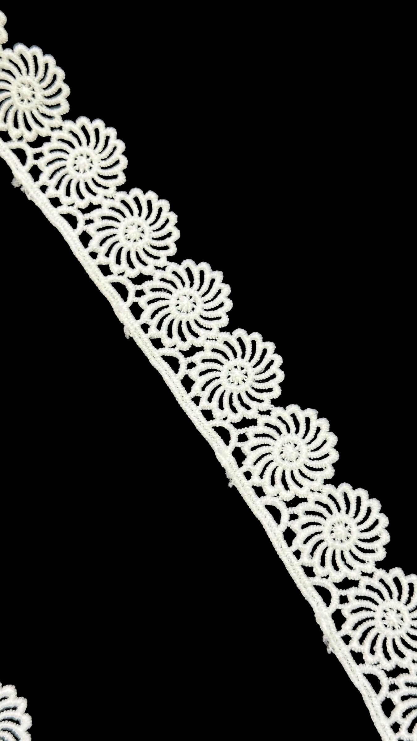 🌿Milky Lace / Dupatta Size - ( L496 )