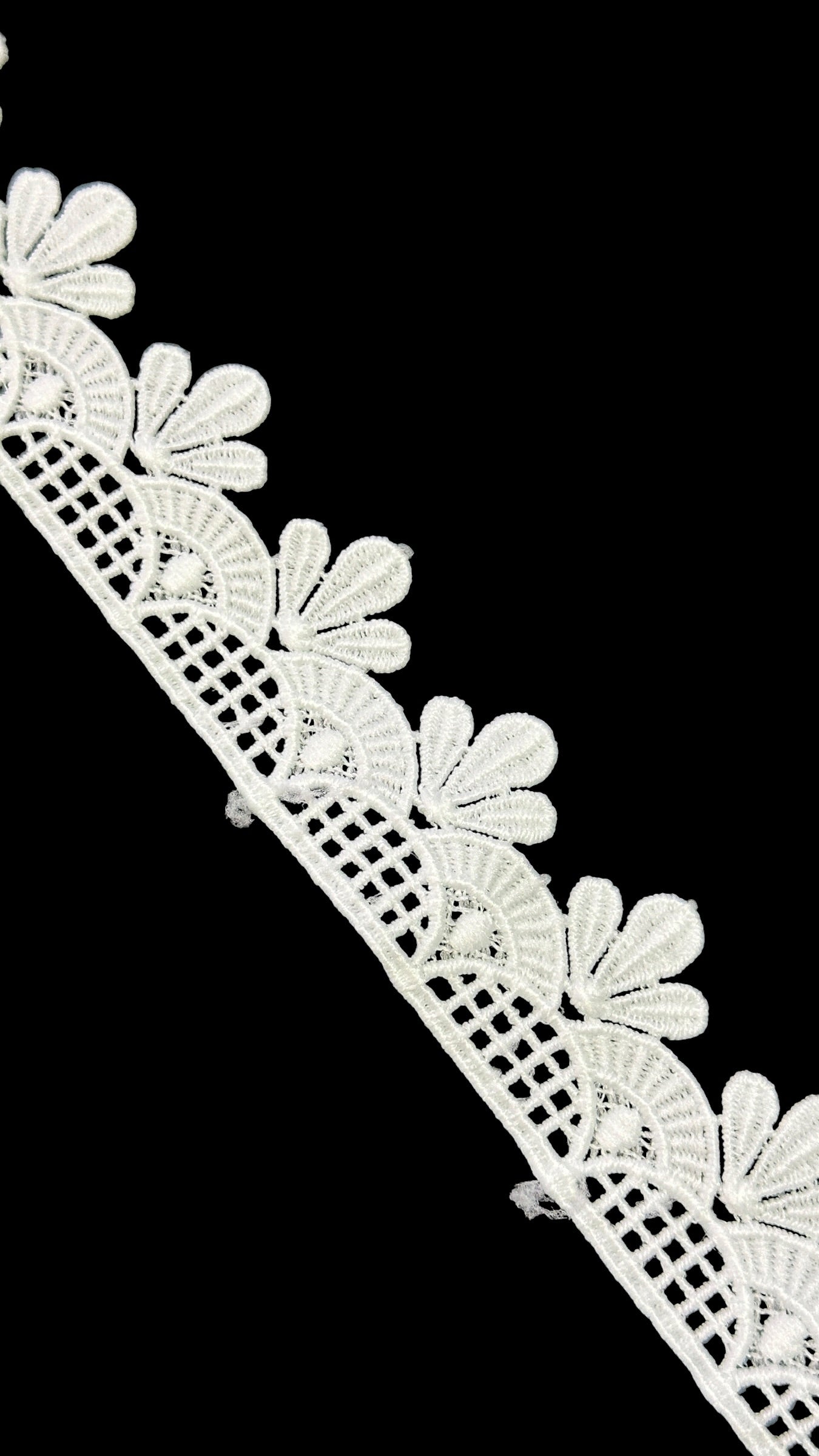 🌿Milky Lace / Dupatta Size - ( L497 )