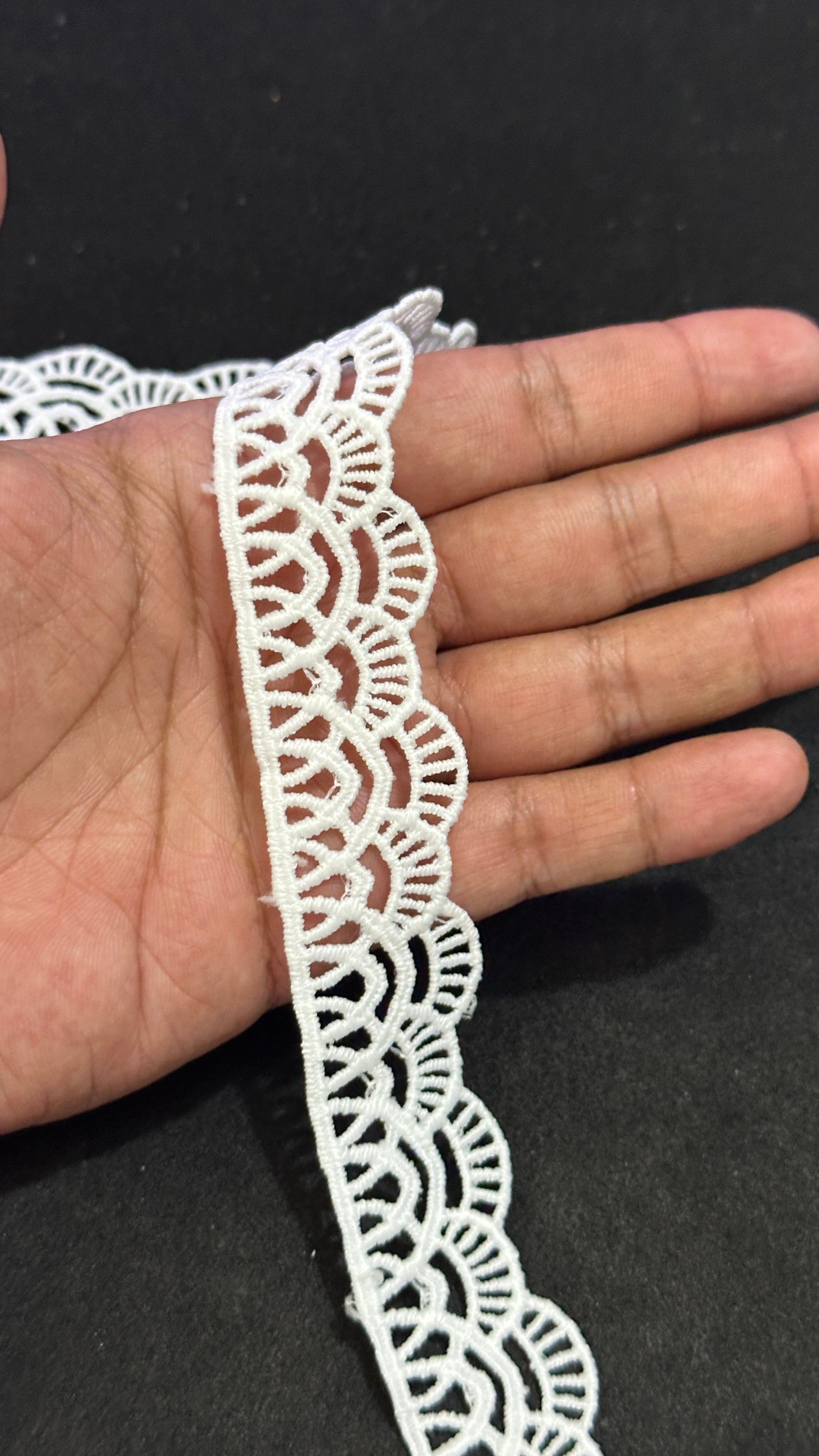 🌿Milky Lace / Dupatta Size - ( L502 )
