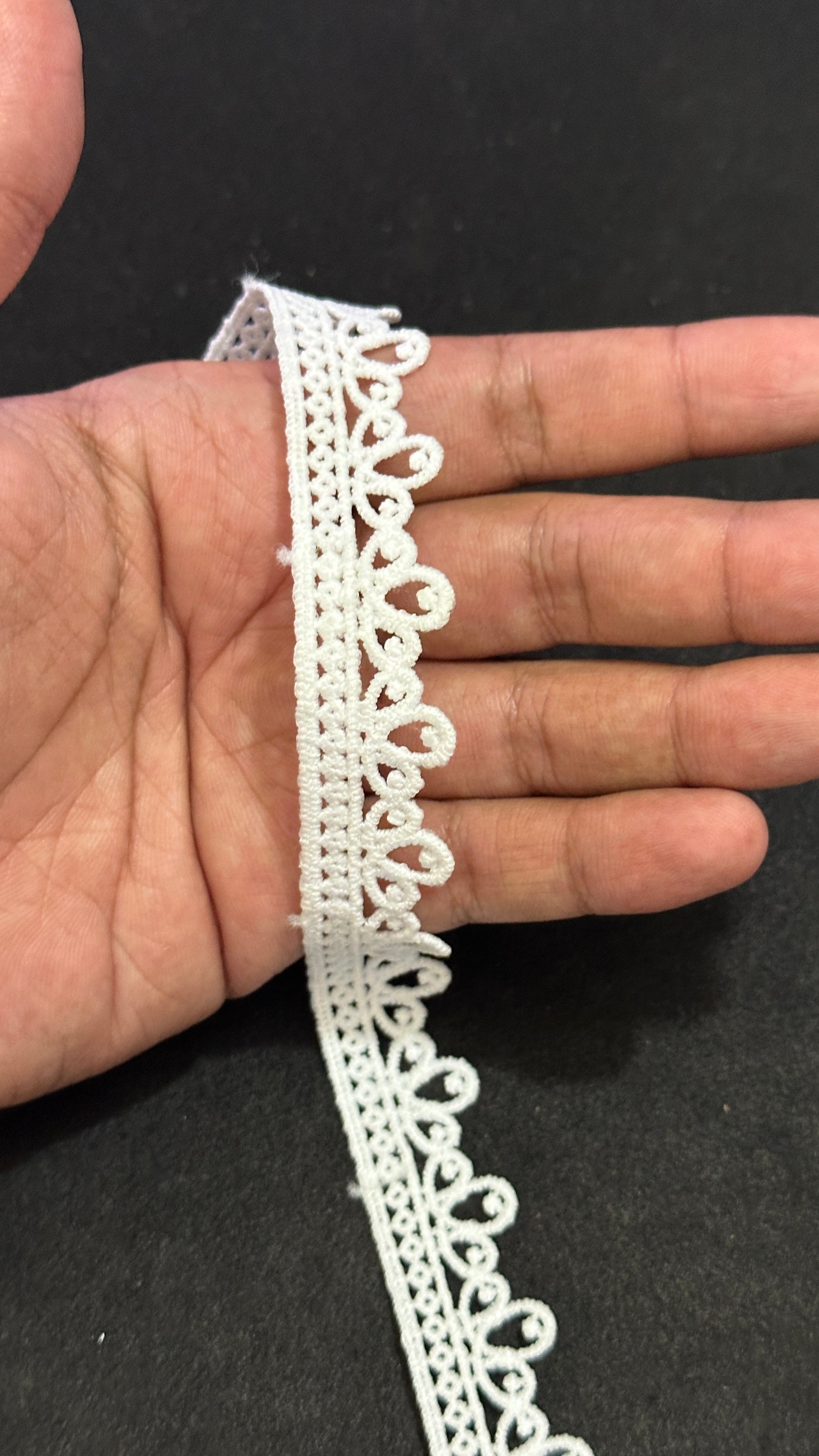 🌿Milky Lace / Dupatta Size - ( L504 )