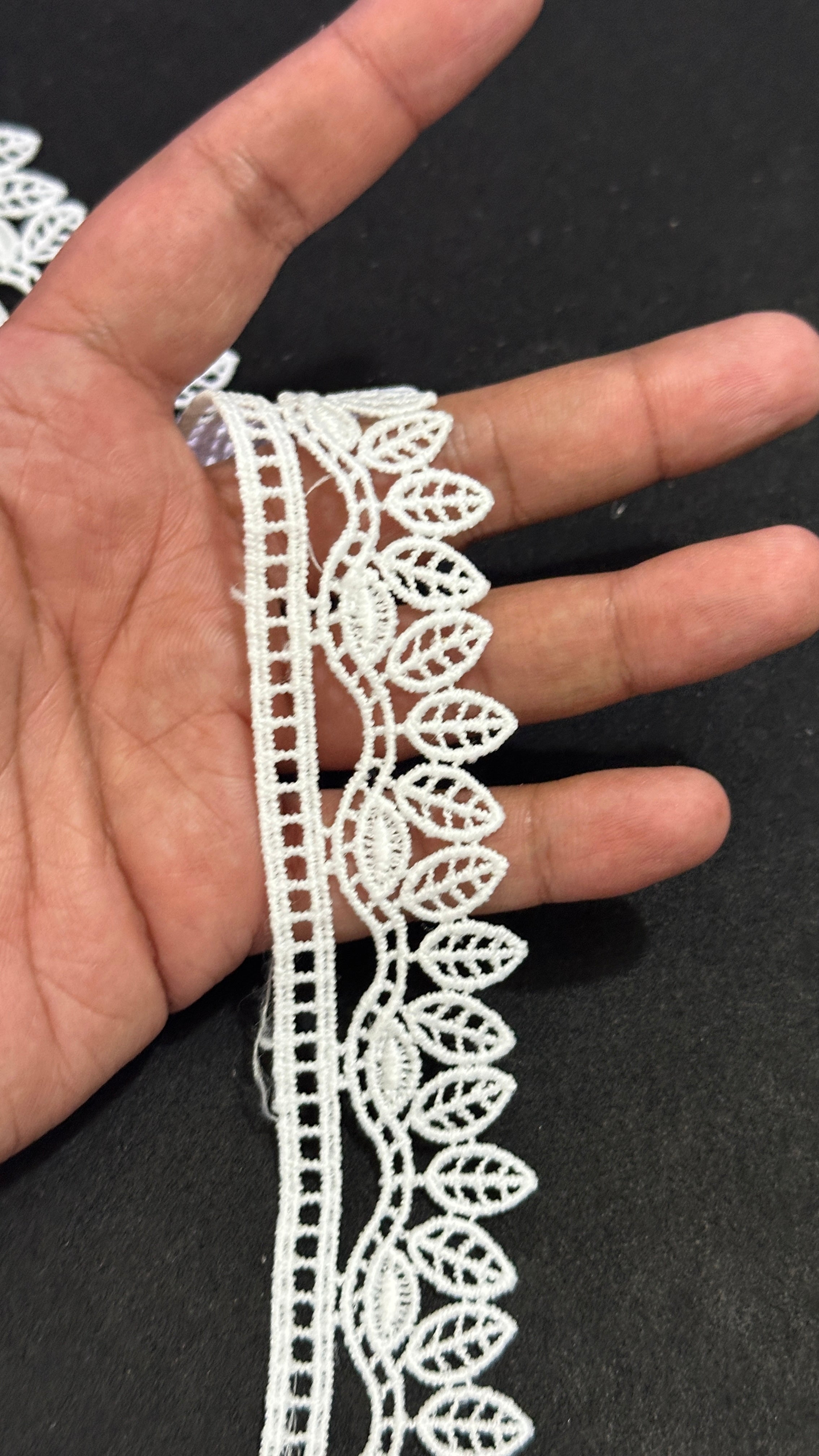 🌿Milky Lace / Dupatta Size - ( L503 )