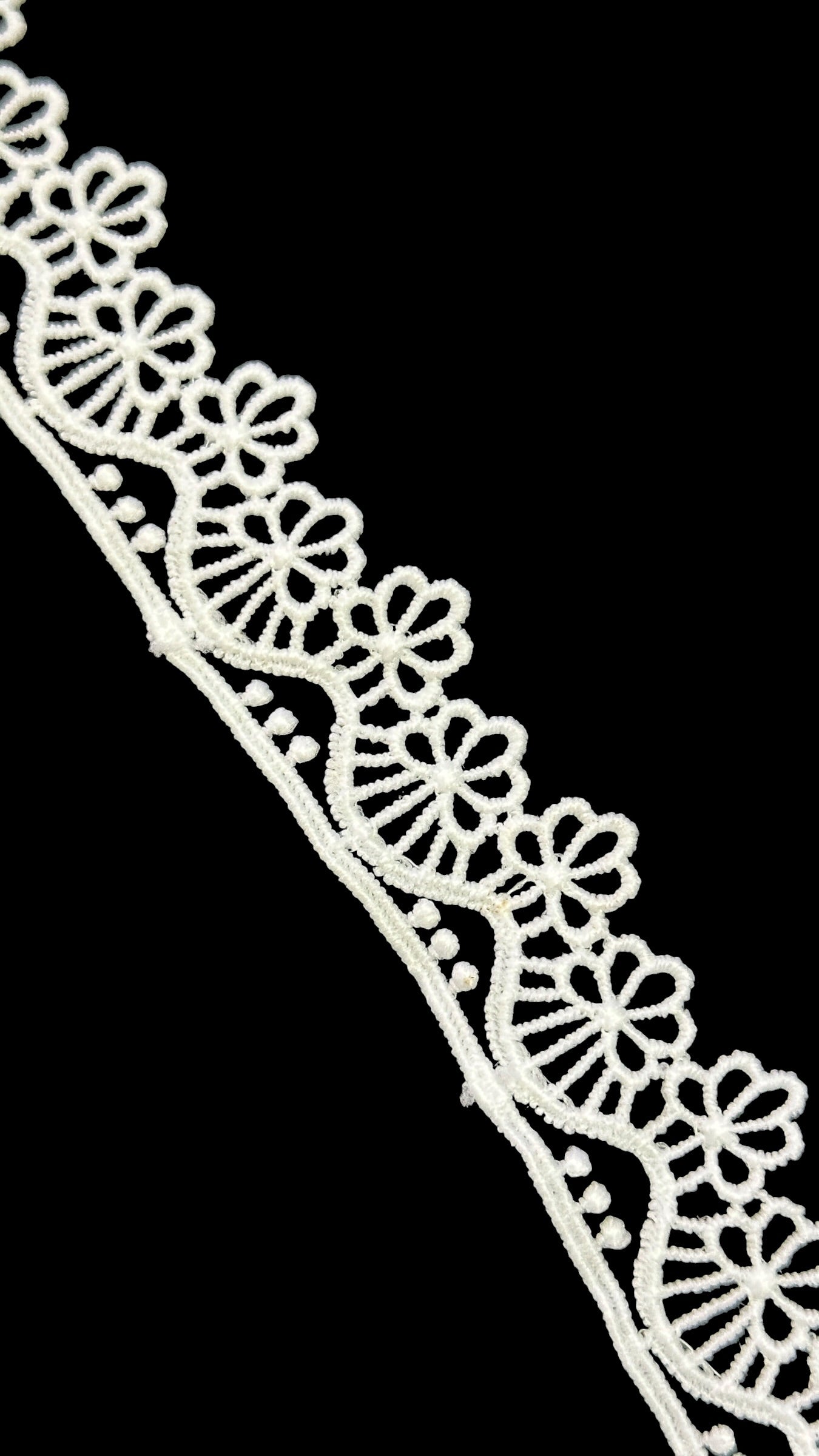 🌿Milky Lace / Dupatta Size - ( L505 )
