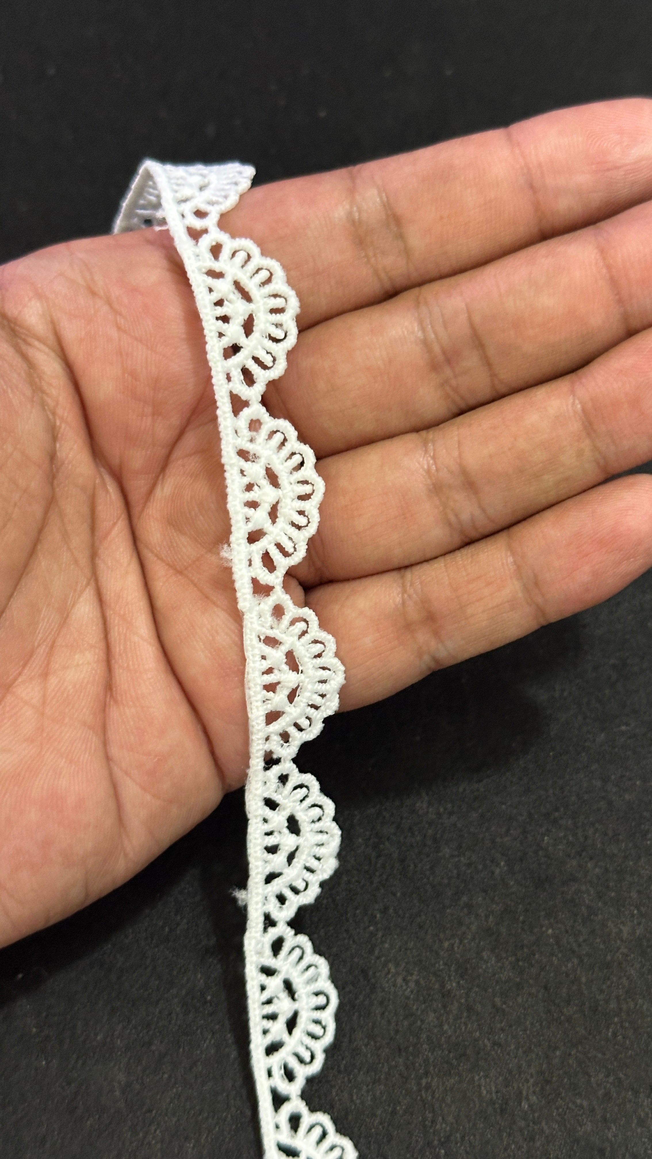 🌿Milky Lace / Dupatta Size - ( L506 )