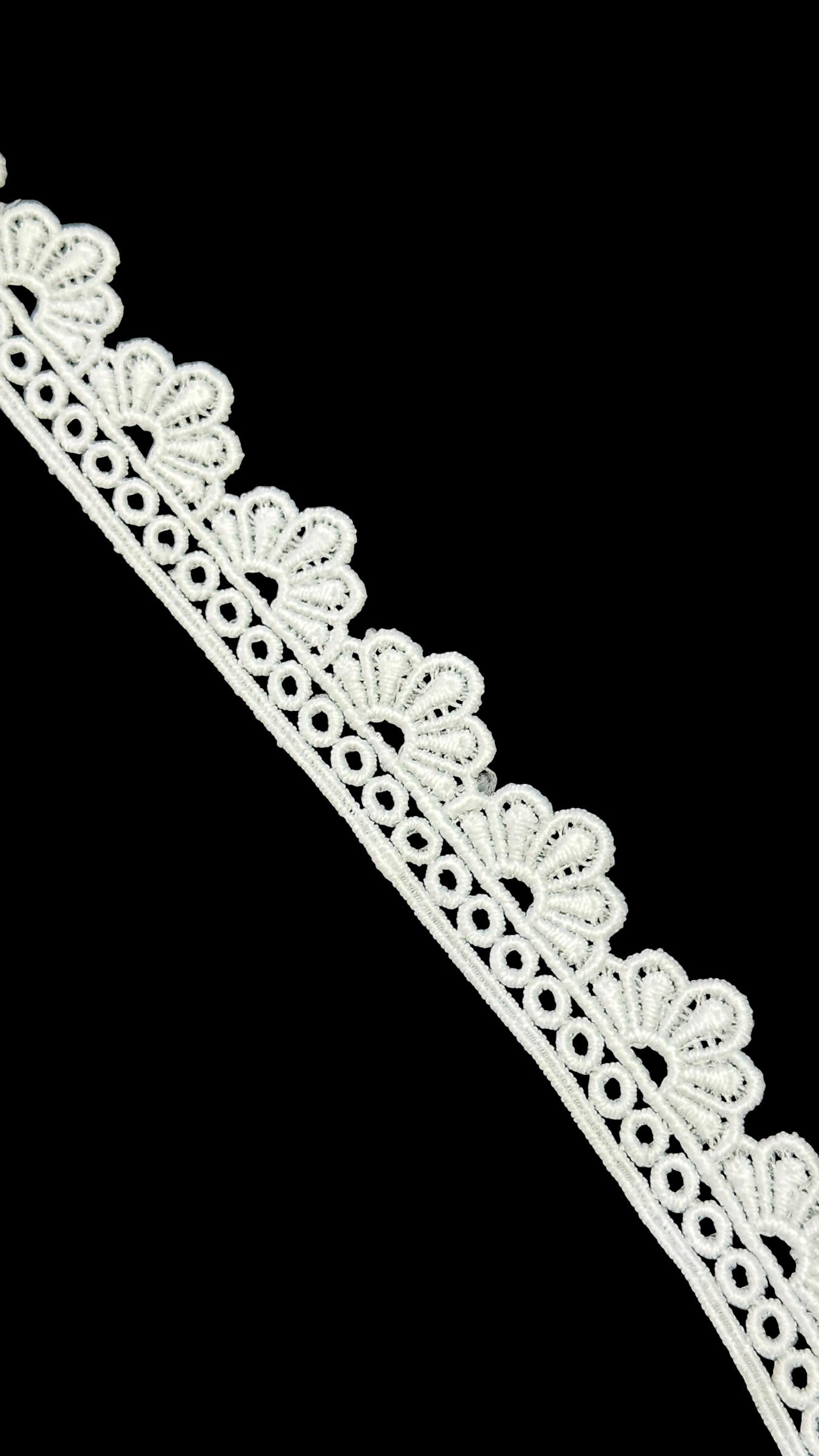 🌿Milky Lace / Dupatta Size - ( L508 )