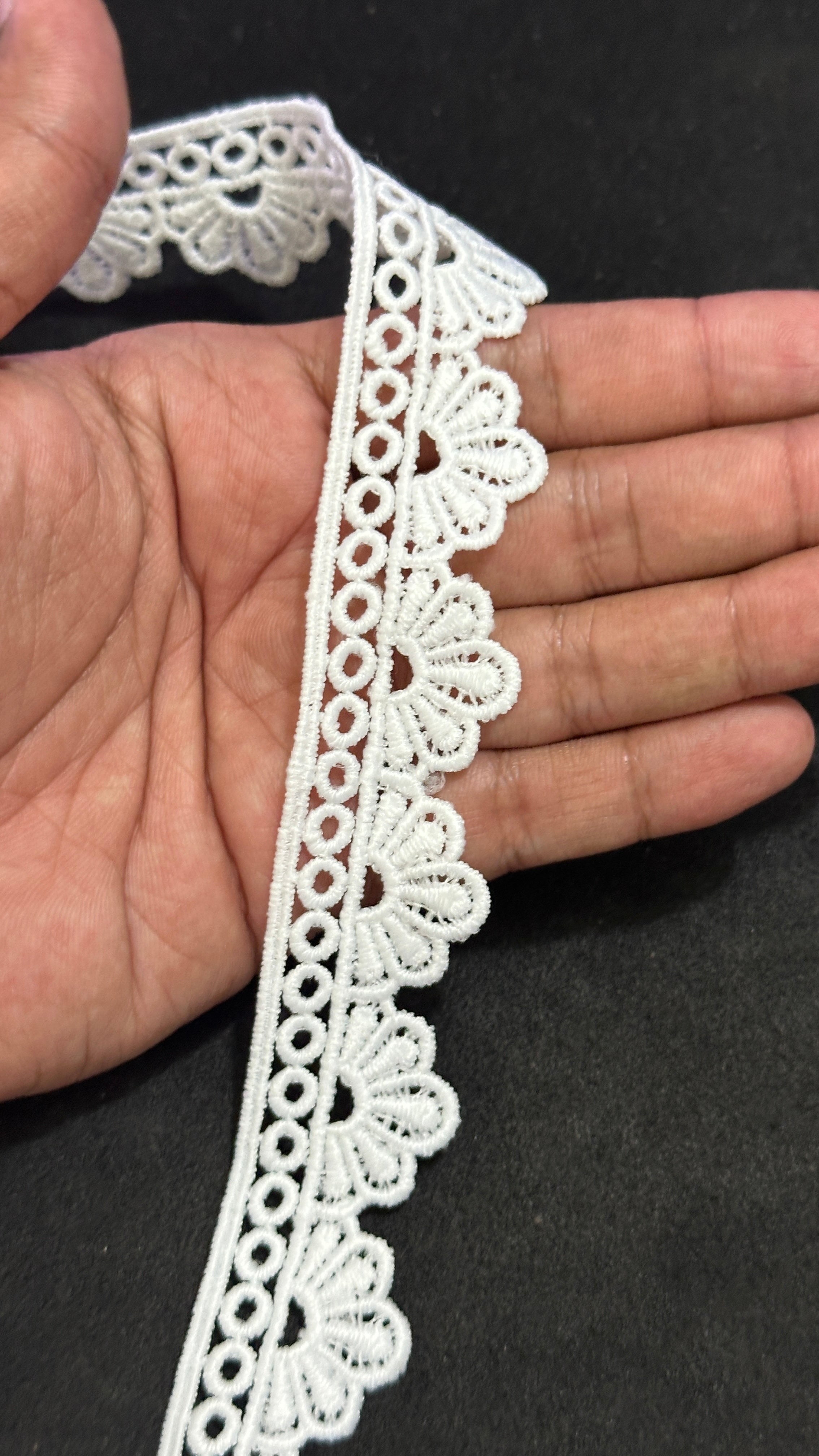 🌿Milky Lace / Dupatta Size - ( L508 )
