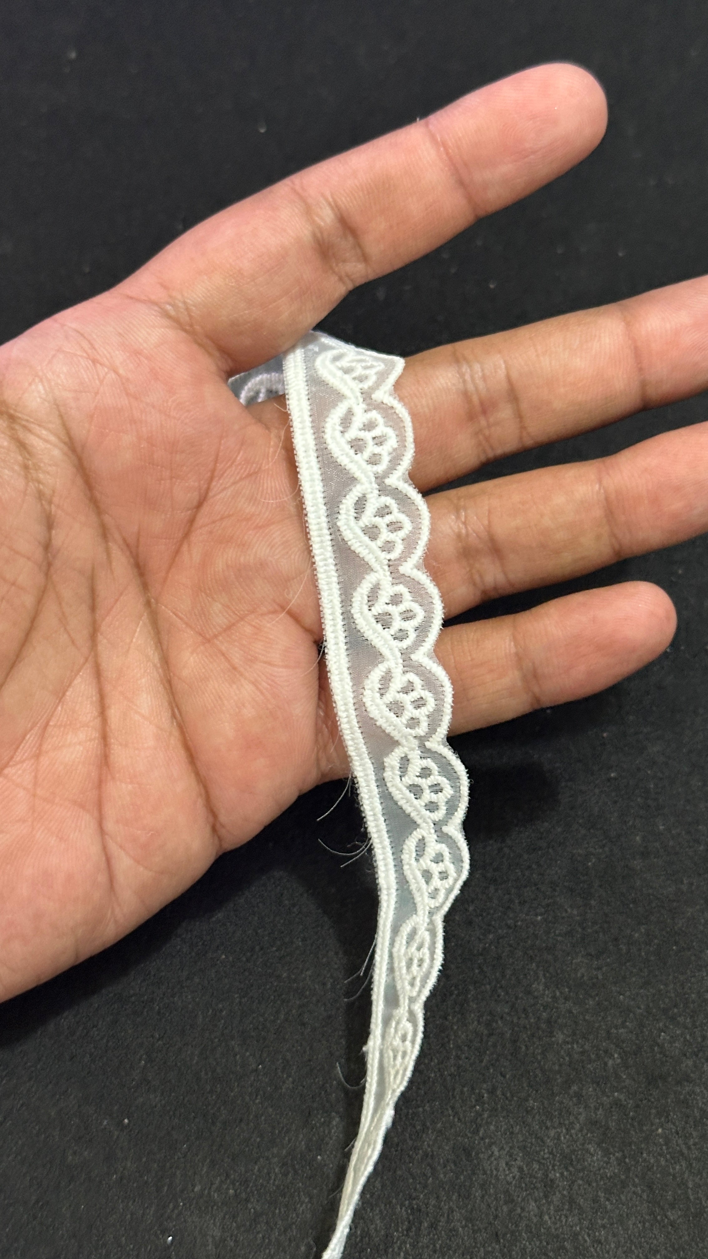 🌿Milky Lace / Dupatta Size - ( L514 )