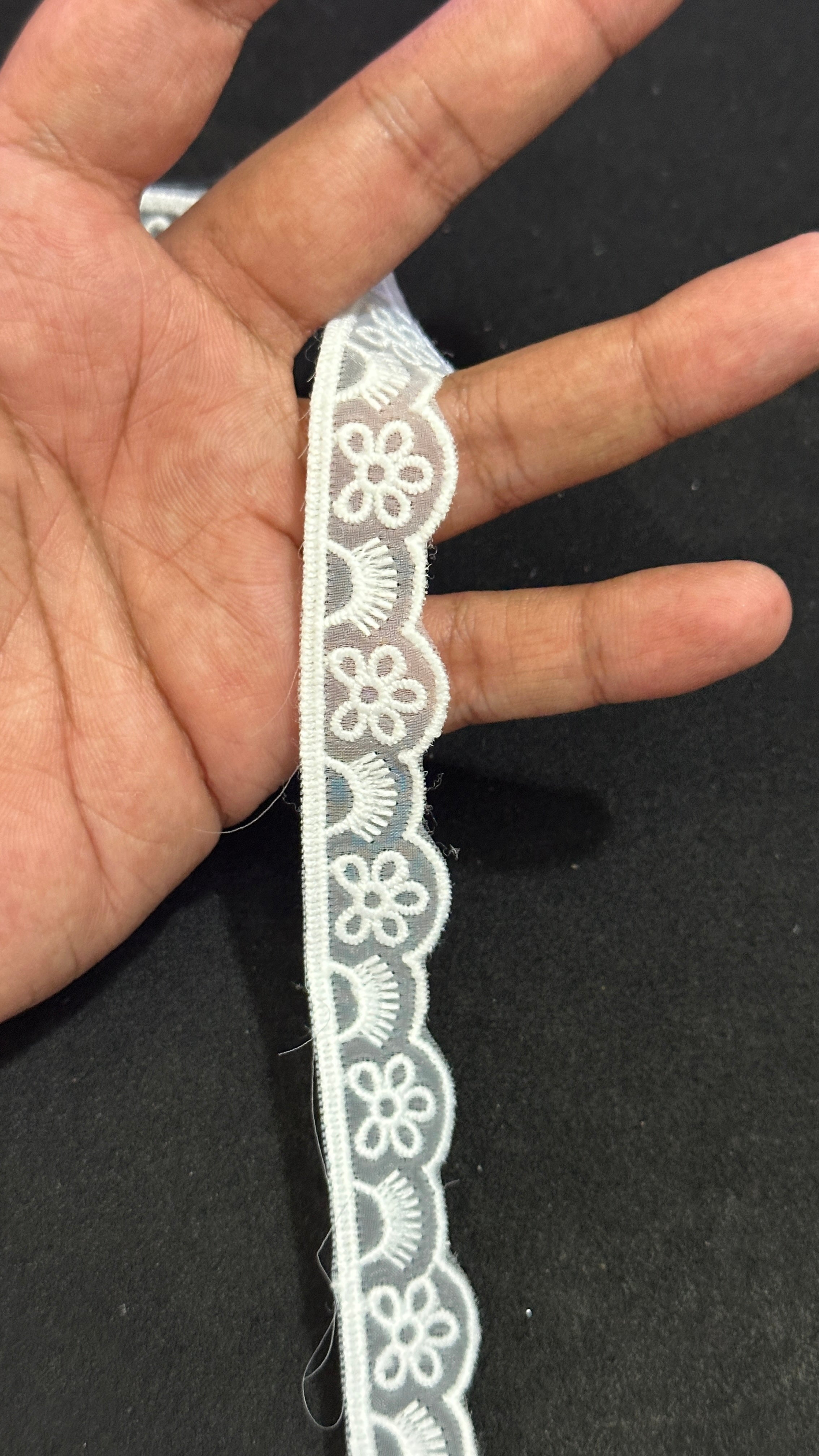 🌿Milky Lace / Dupatta Size - ( L516 )
