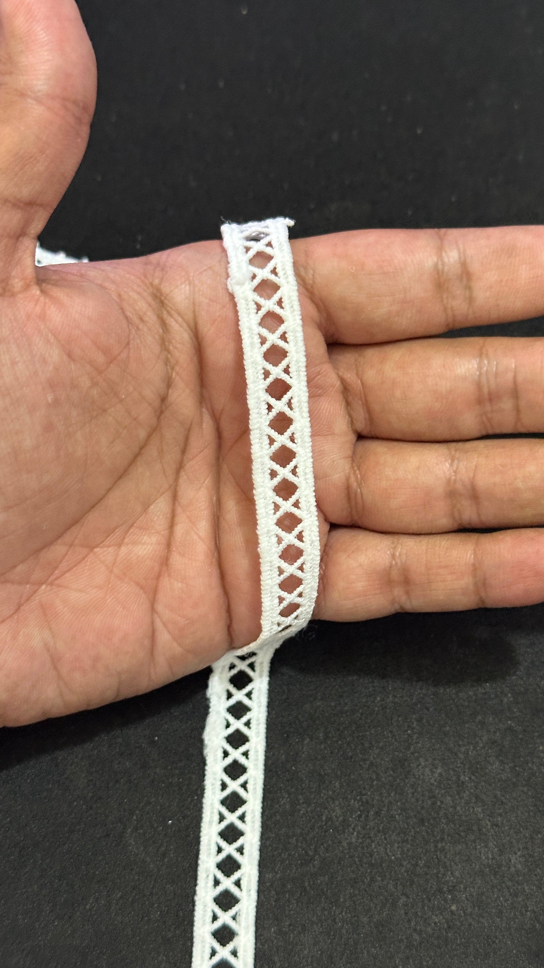 🌿 Milky Border Lace Feeta / Filling –  ( L493 )