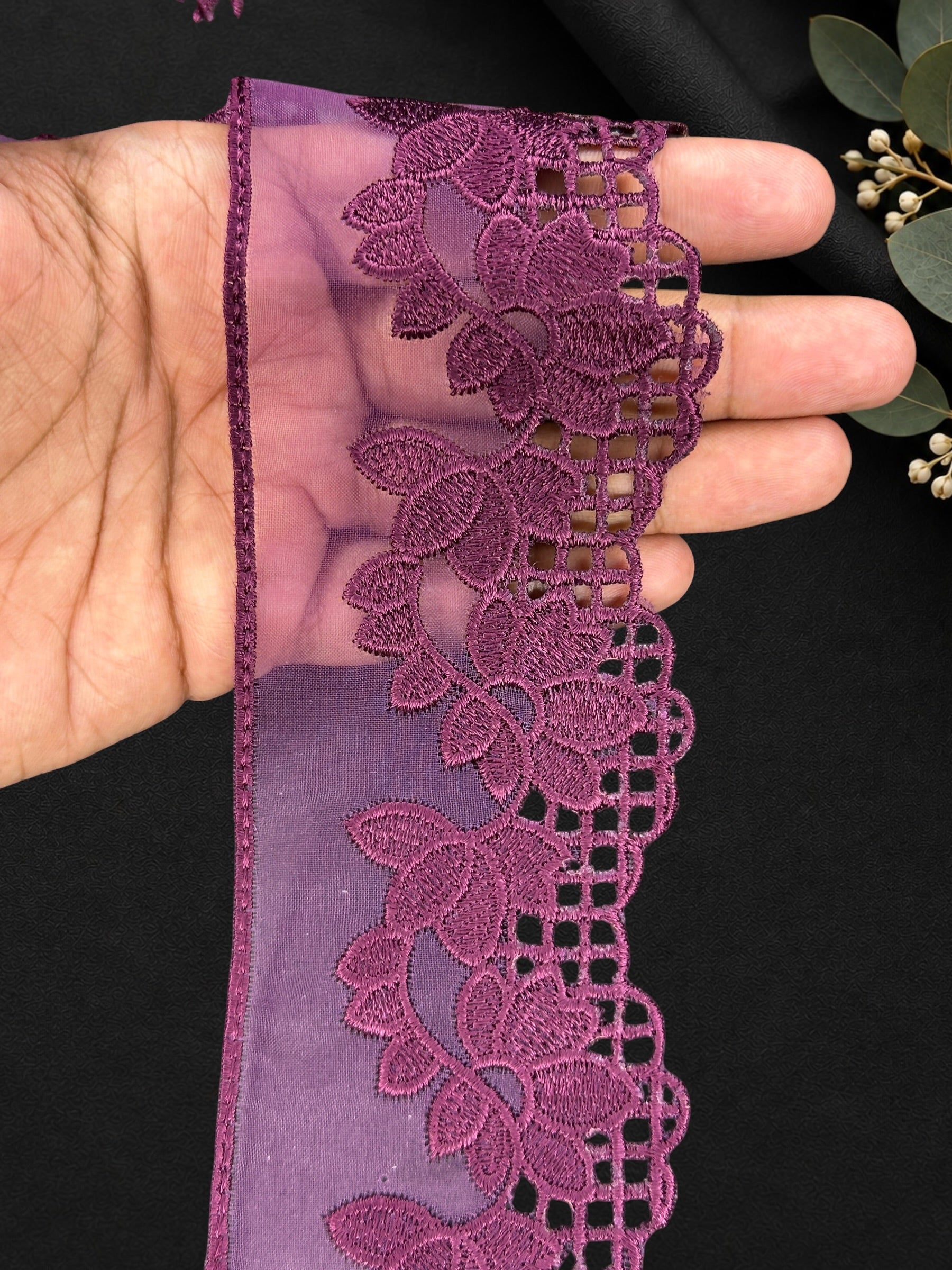 Organza Border - FL-016
