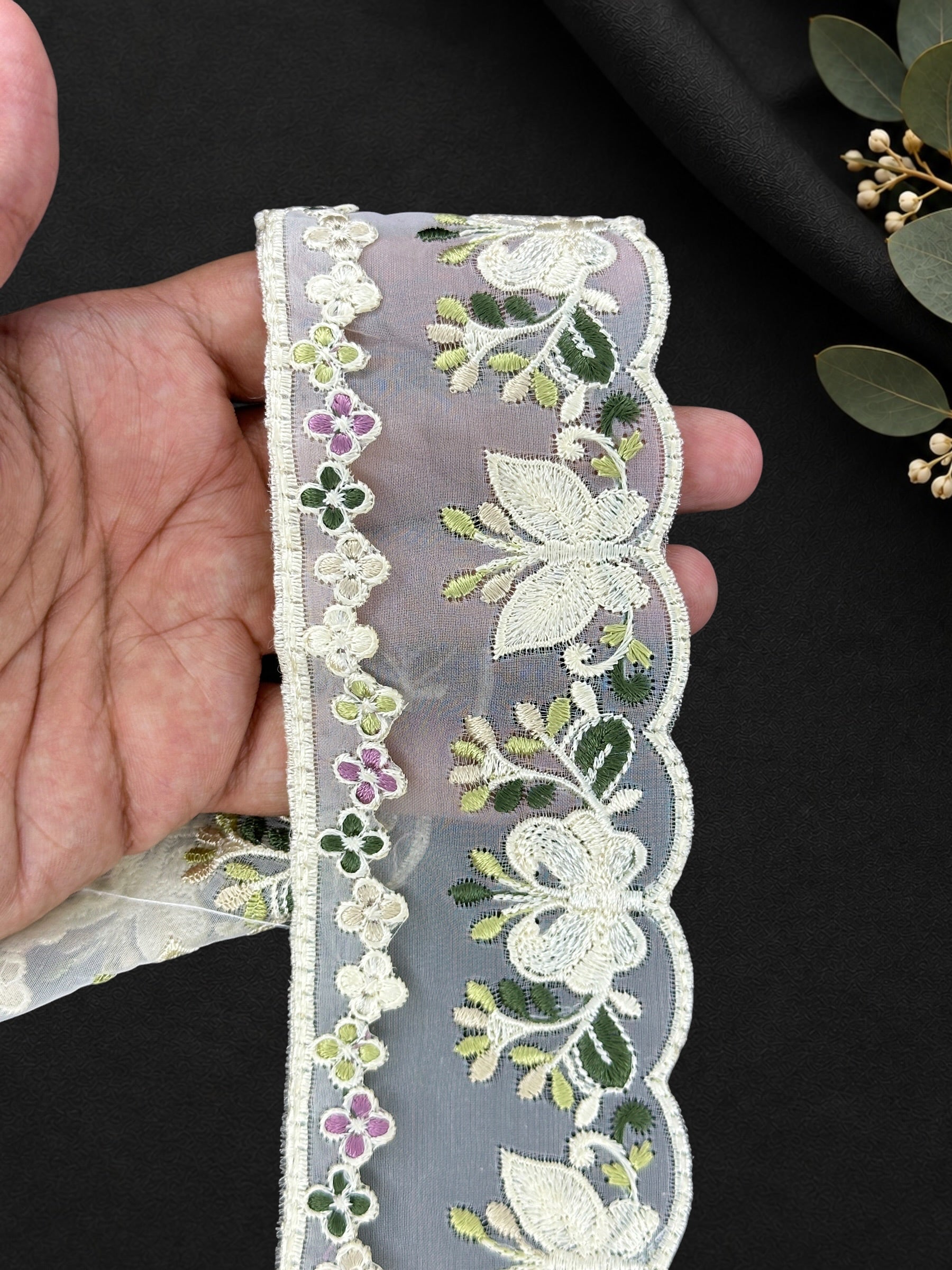 Organza Border - FL-022