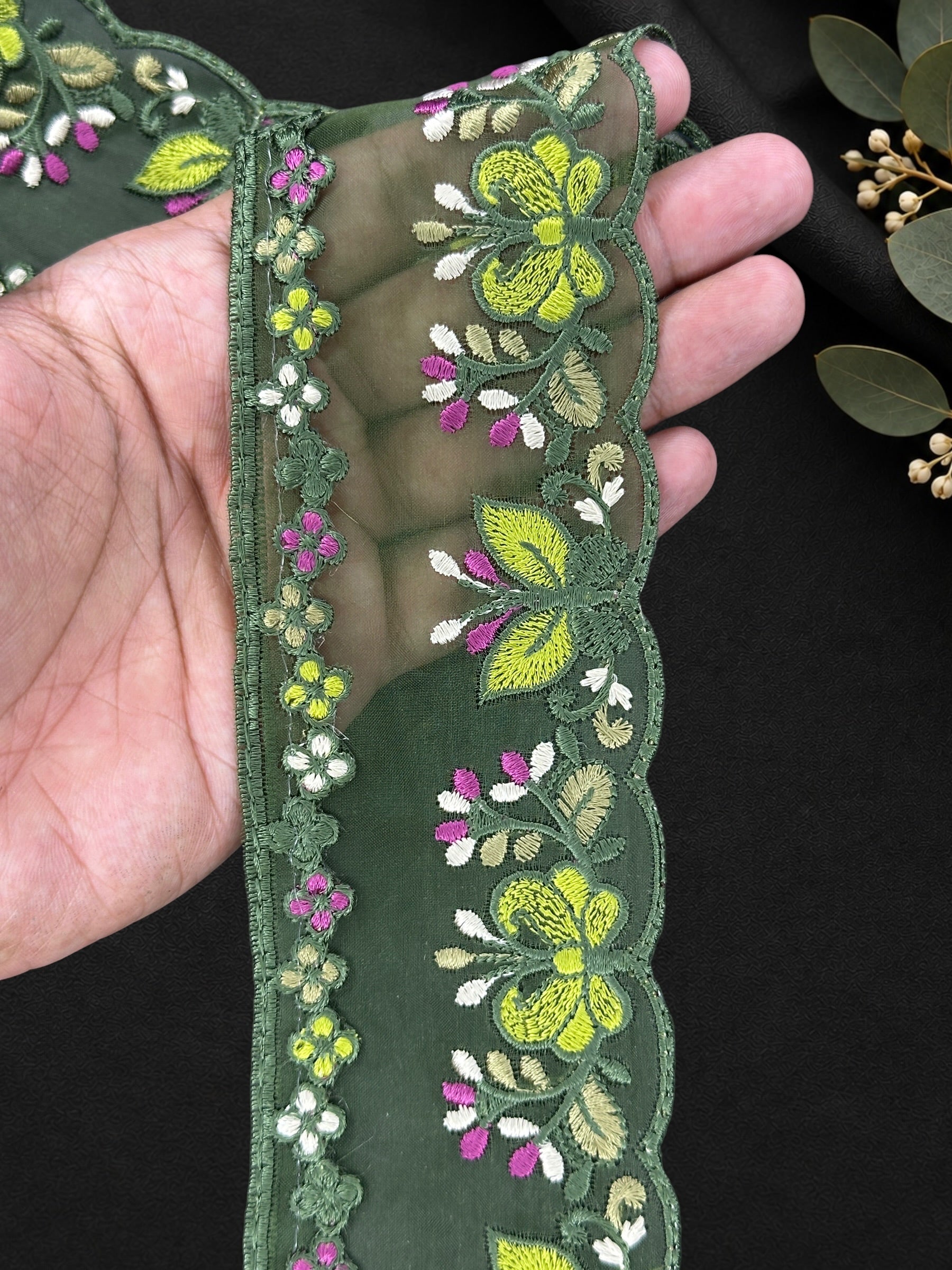 Organza Border - FL-023