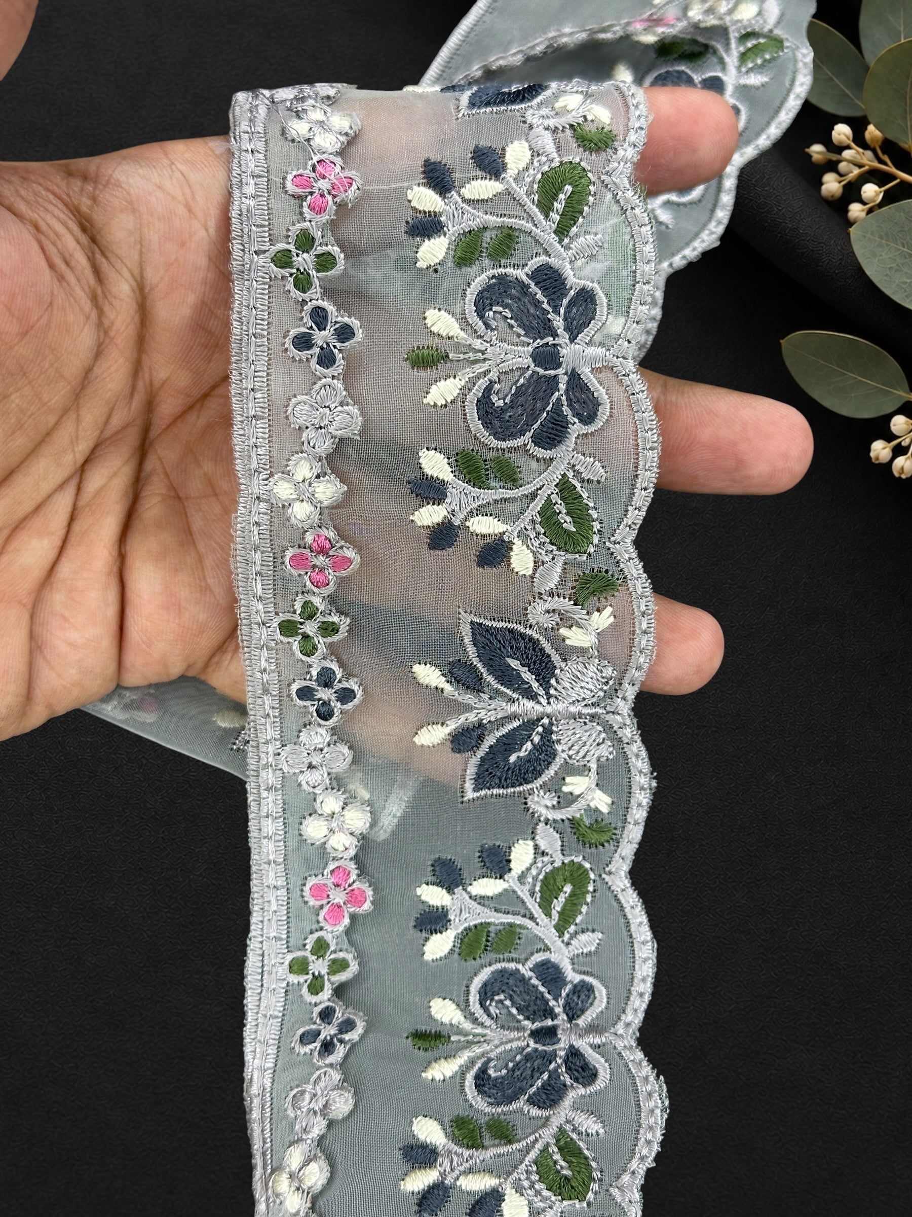 Organza Border - FL-023