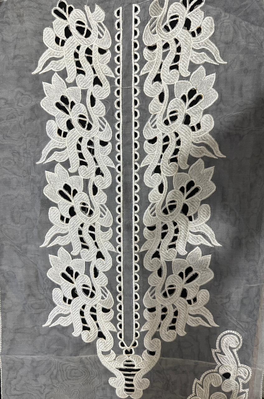 🎀 3D Designer Neckline & Daman Patch  - ( N003 )