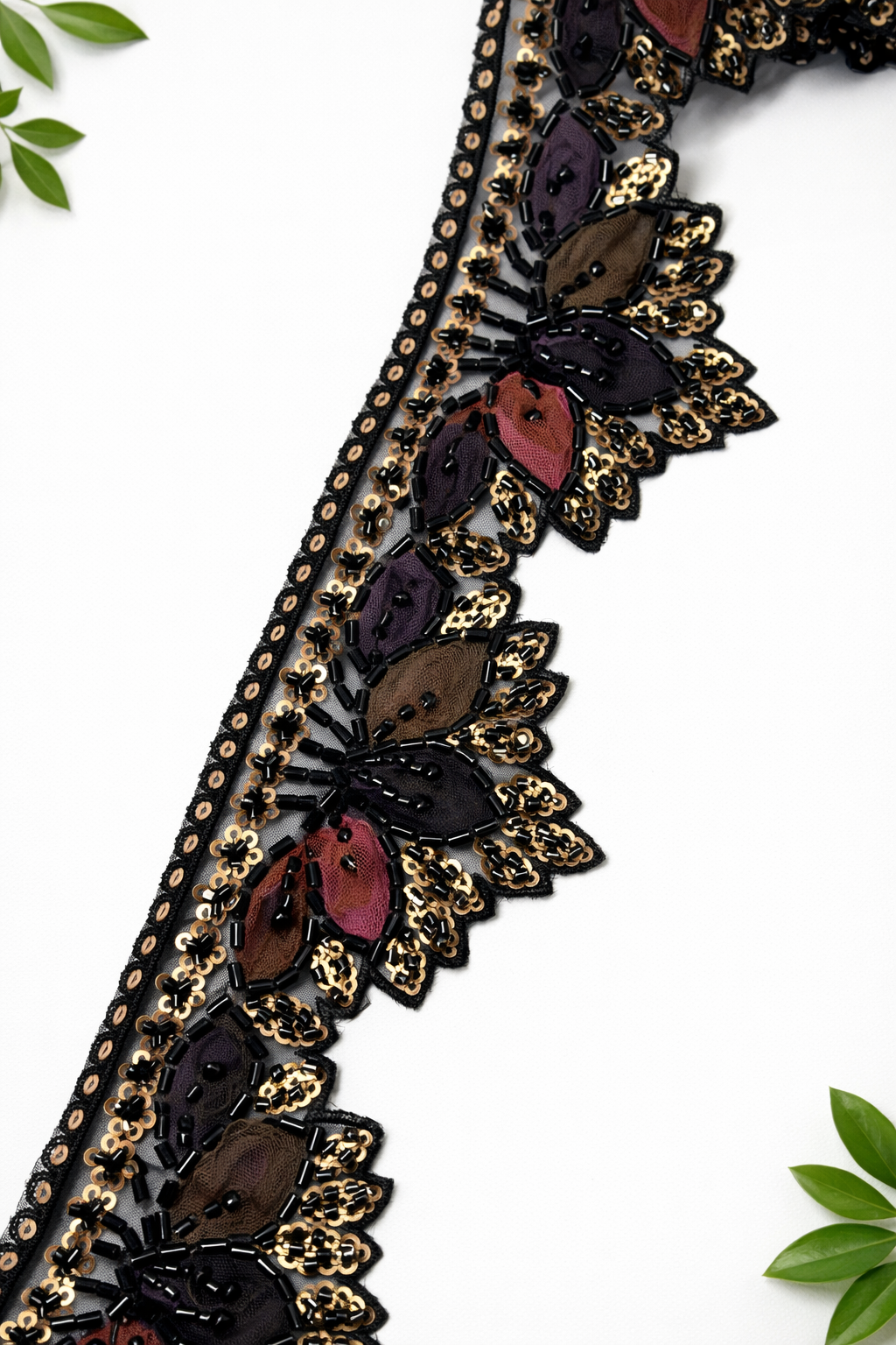 Embroidered Multi Color Cut Dana Designer Lace - ( L004 )