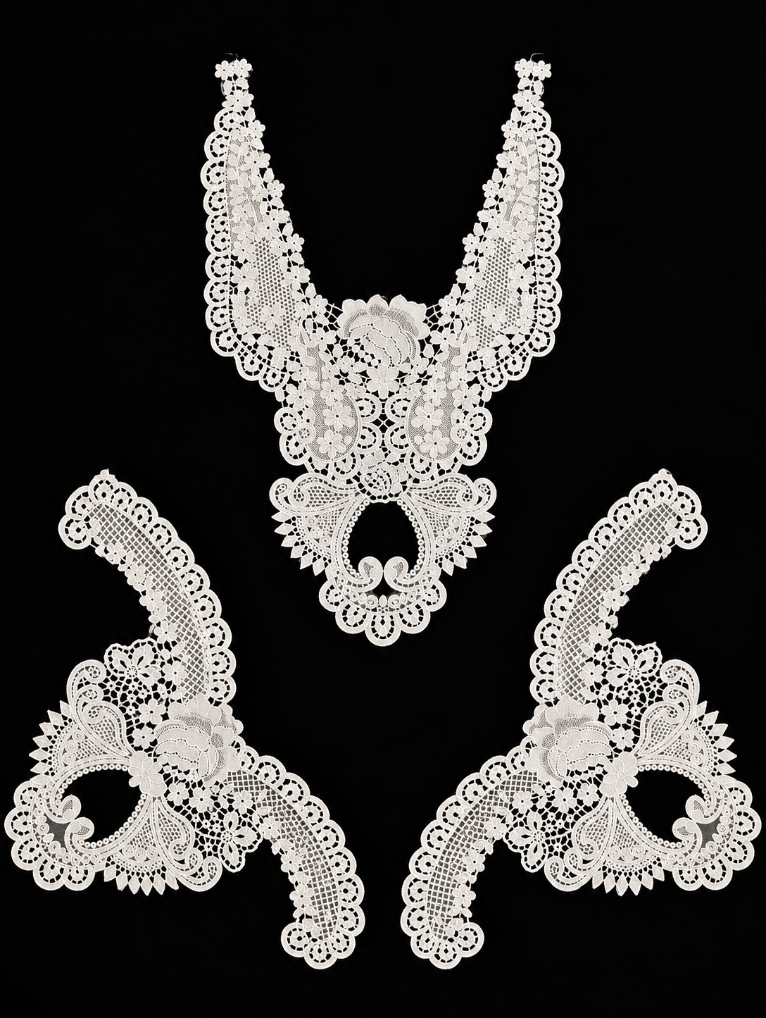 🎀 3D Designer Neckline & corners   - ( N004 )